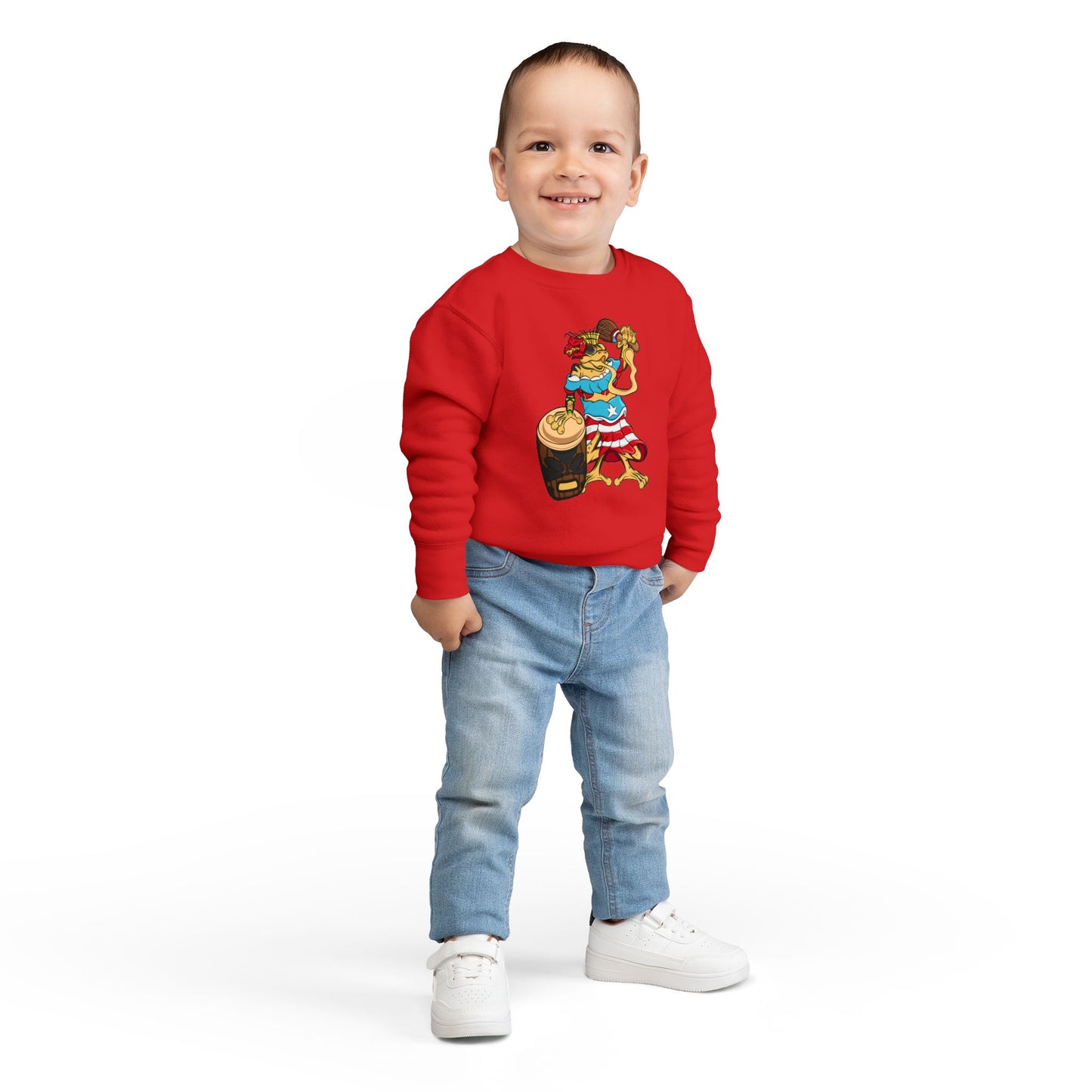 Toddler Sweatshirt - Puerto Rican Isabela Coqui Design