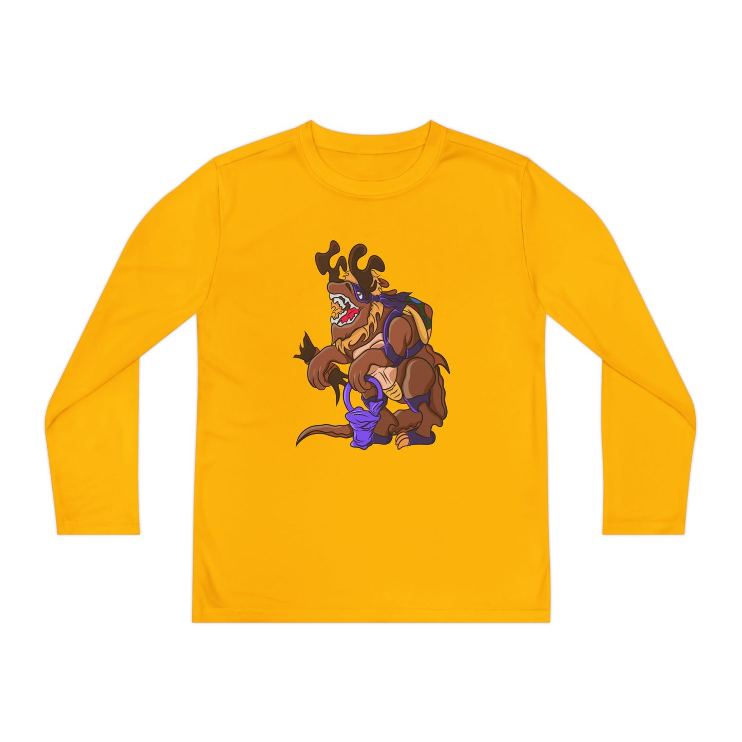 Youth Long Sleeve Tee - Trick or Tarrasque Halloween Design