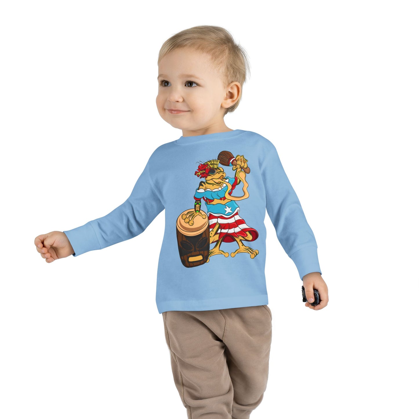 Toddler Long Sleeve Tee - Puerto Rican Isabella Coqui