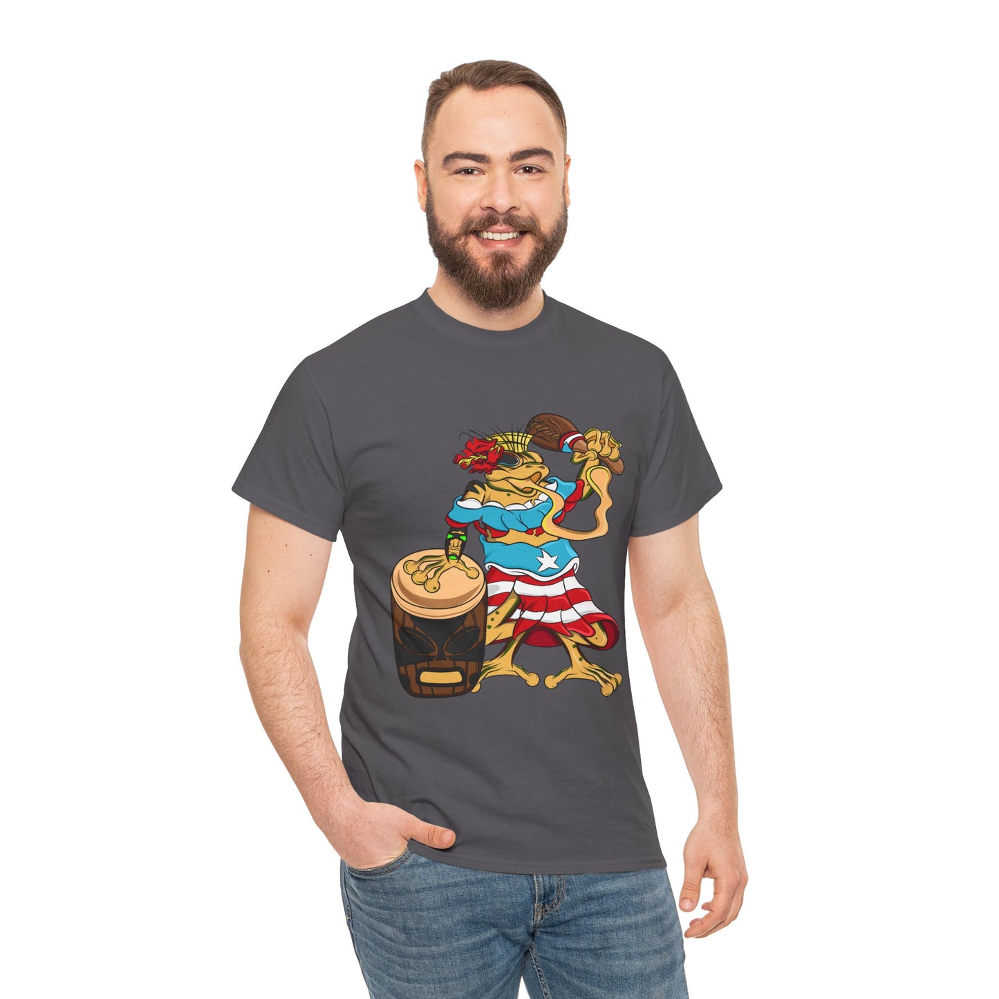 Unisex Heavy Cotton Tee - Puerto Rican Isabela Coqui