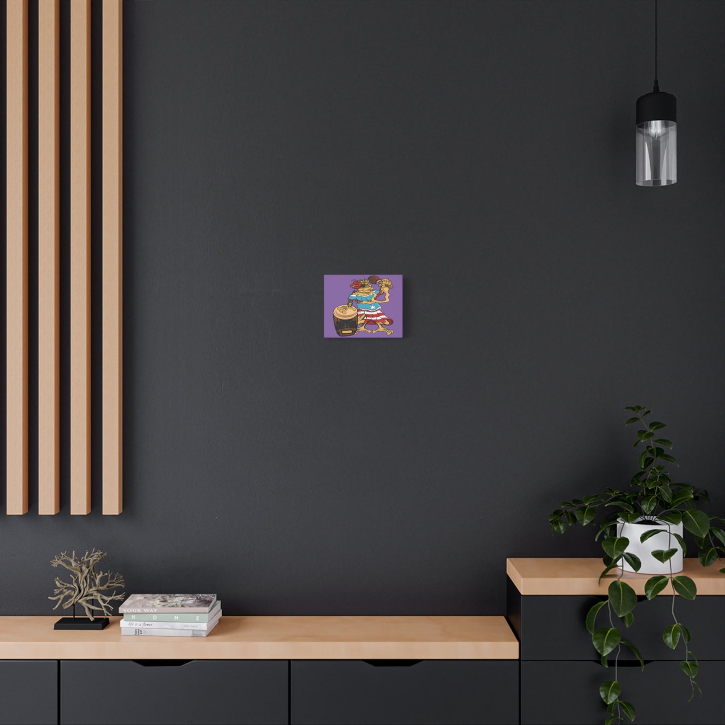 Purple Canvas Print - Puerto Rican Isabela Coqui