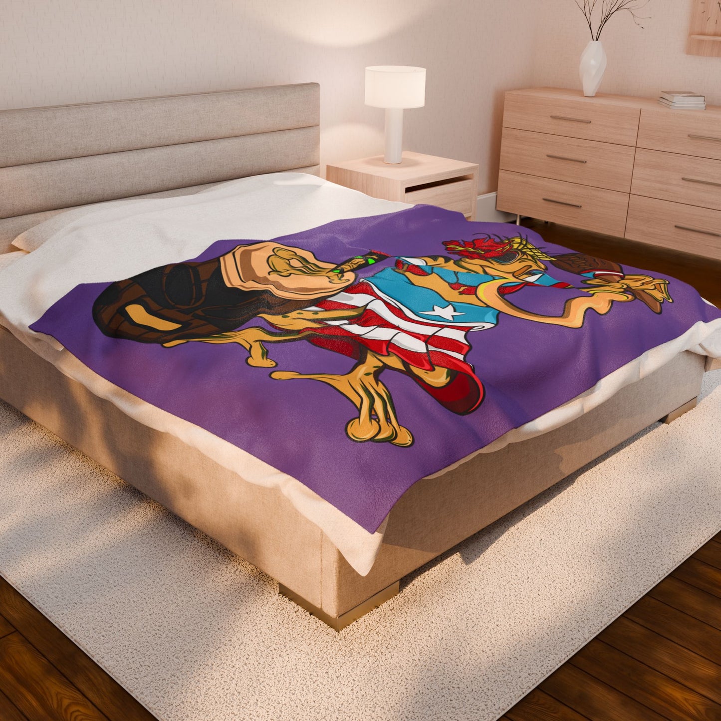 Plush Blanket - Puerto Rican Isabela Coqui