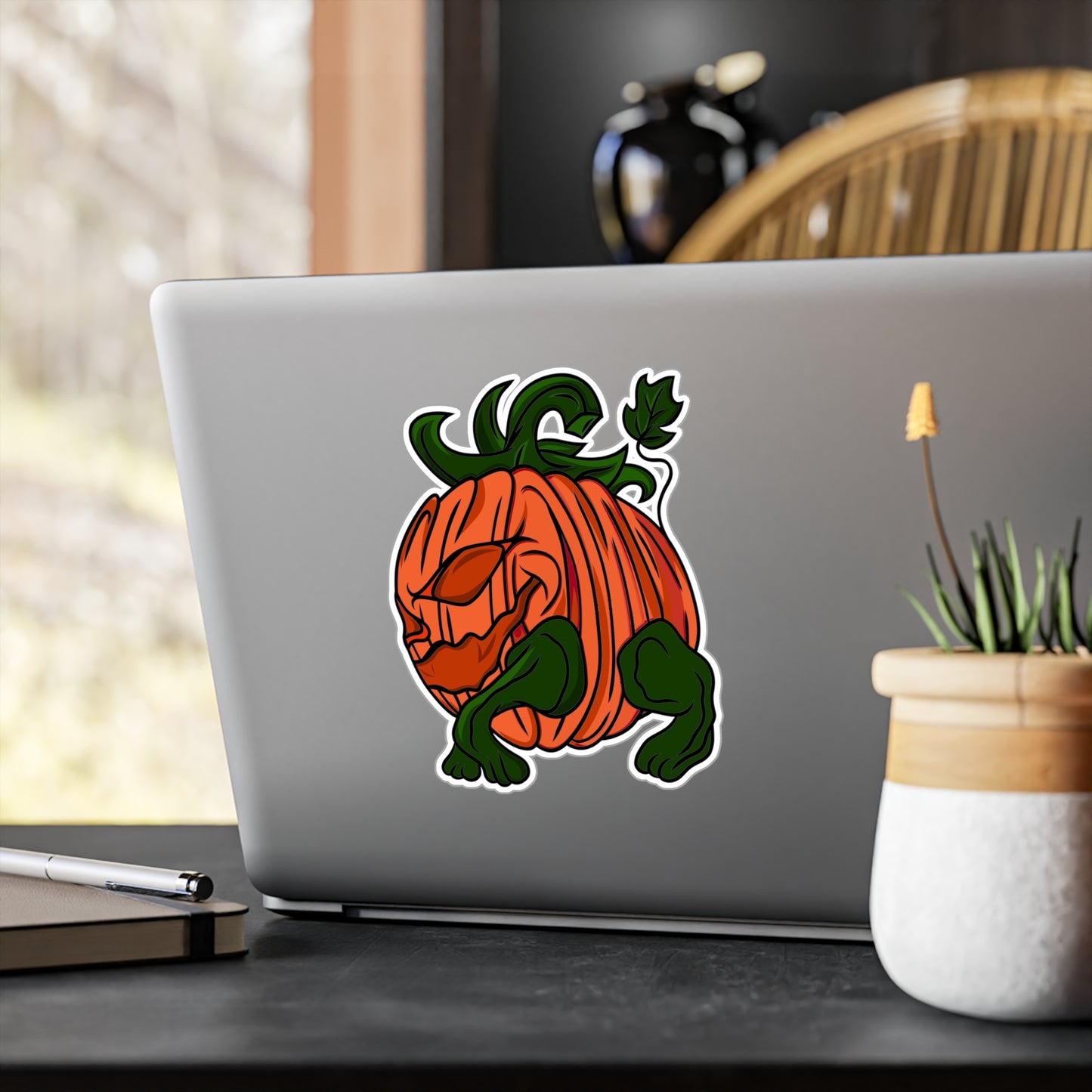 Halloween Pumpkin Hog Kiss-Cut Vinyl Decals
