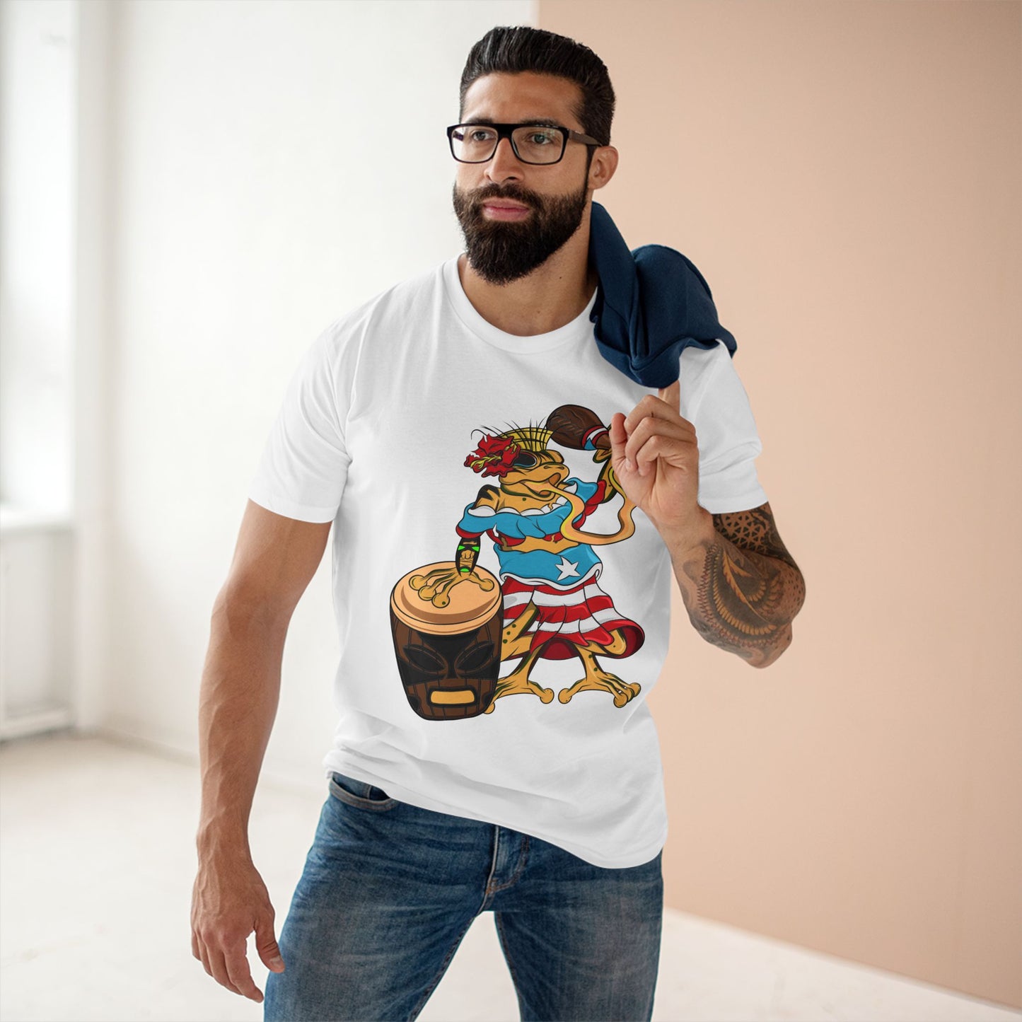 Mens Staple Tee Shirt - Puerto Rican Isabela Coqui