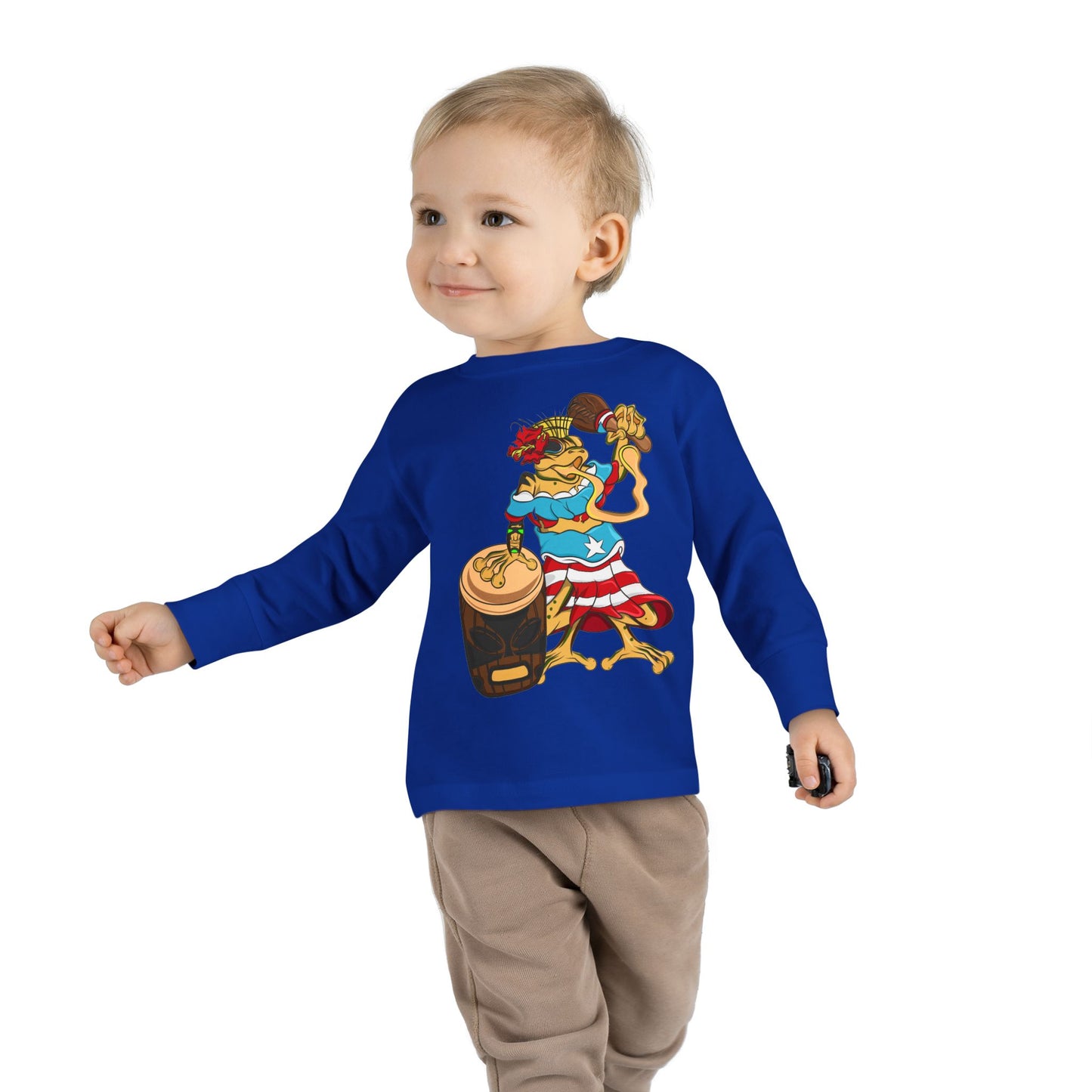 Toddler Long Sleeve Tee - Puerto Rican Isabella Coqui