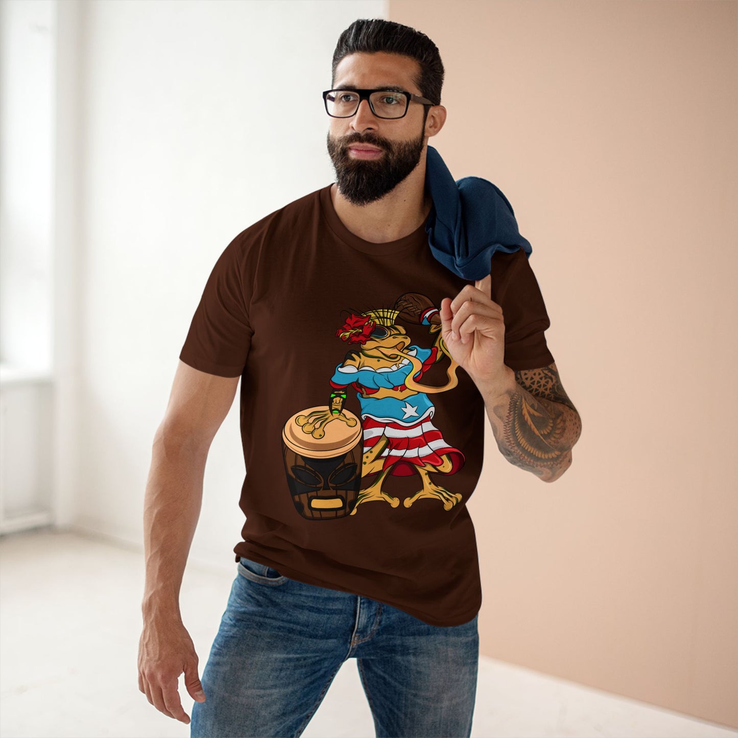 Mens Staple Tee Shirt - Puerto Rican Isabela Coqui