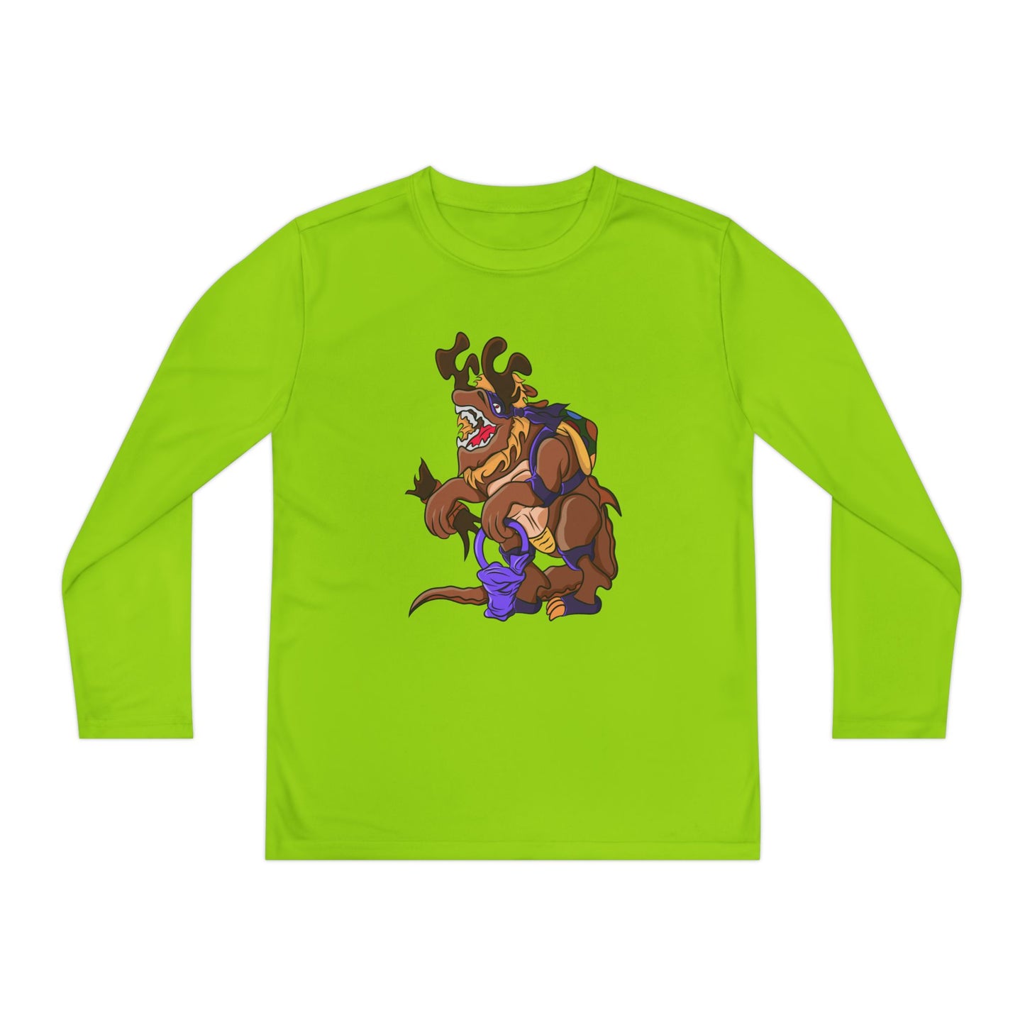 Youth Long Sleeve Tee - Trick or Tarrasque Halloween Design