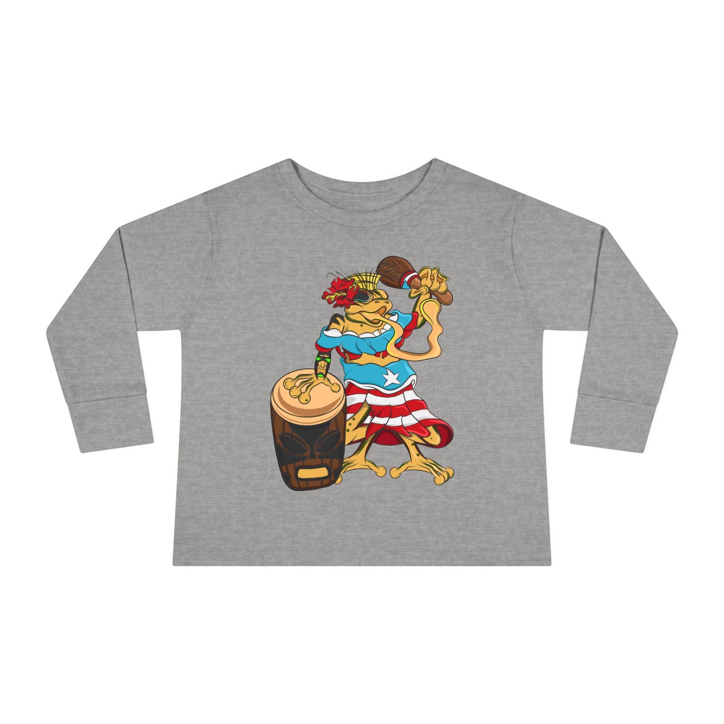 Toddler Long Sleeve Tee - Puerto Rican Isabella Coqui