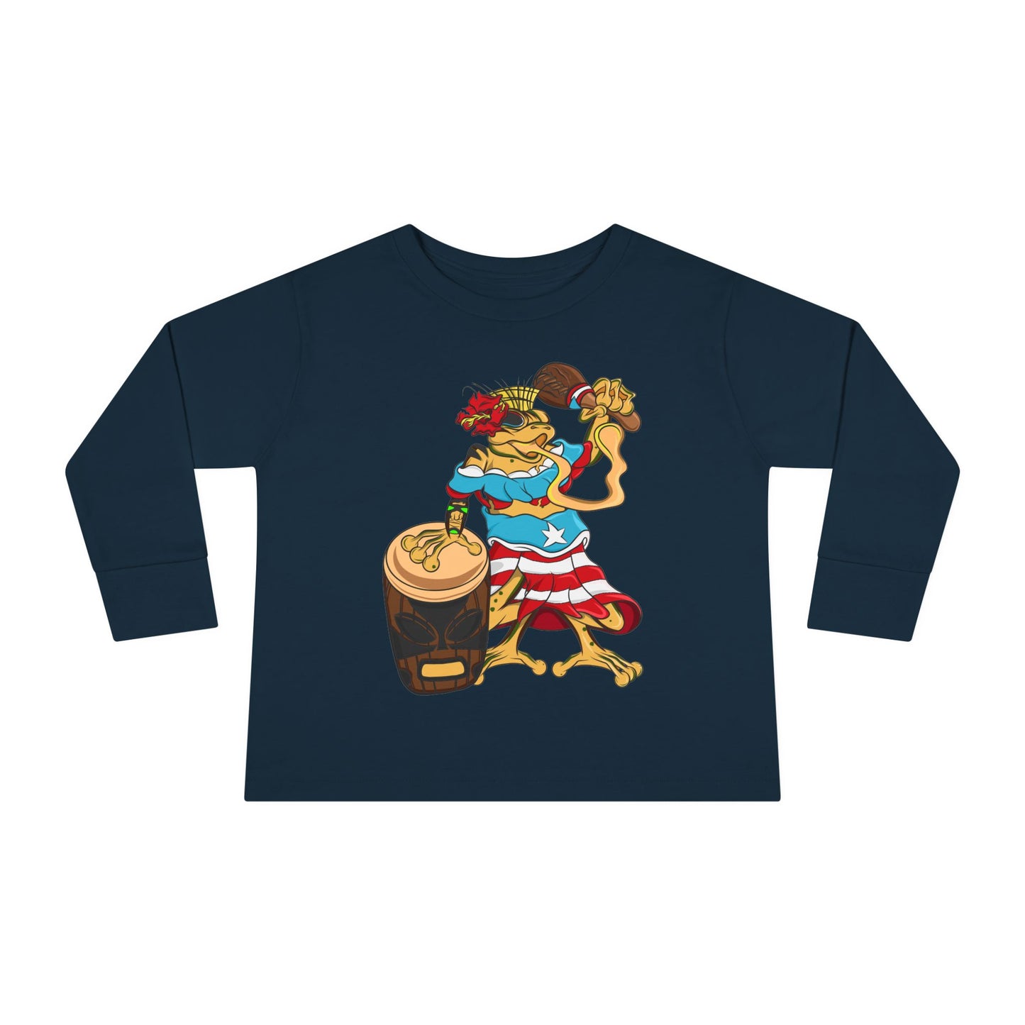 Toddler Long Sleeve Tee - Puerto Rican Isabella Coqui