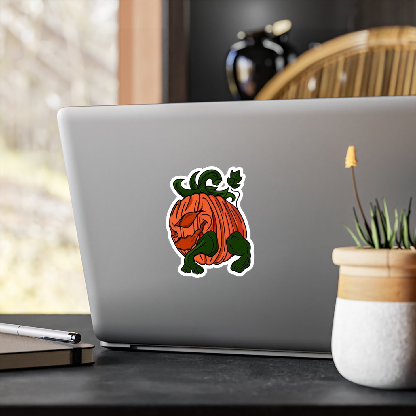 Halloween Pumpkin Hog Kiss-Cut Vinyl Decals