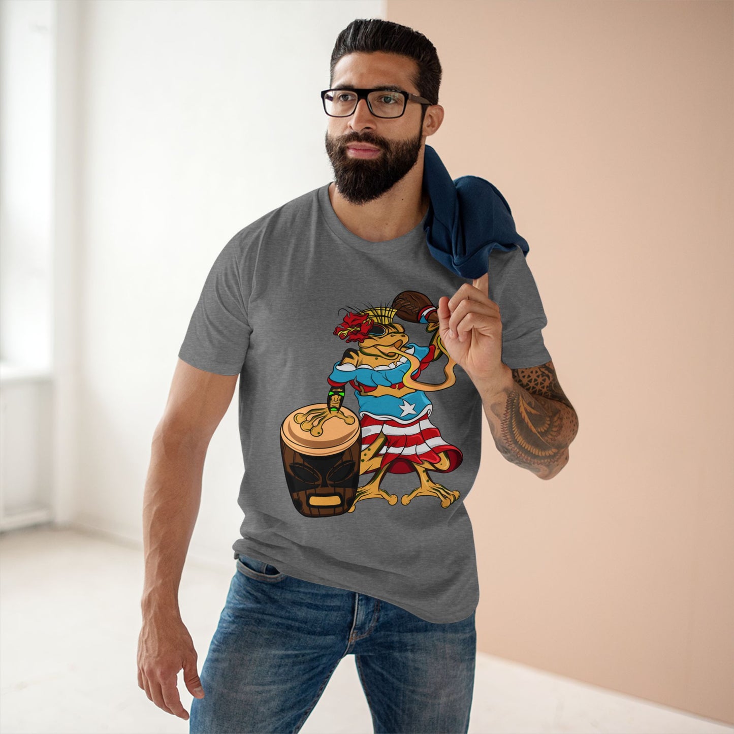 Mens Staple Tee Shirt - Puerto Rican Isabela Coqui