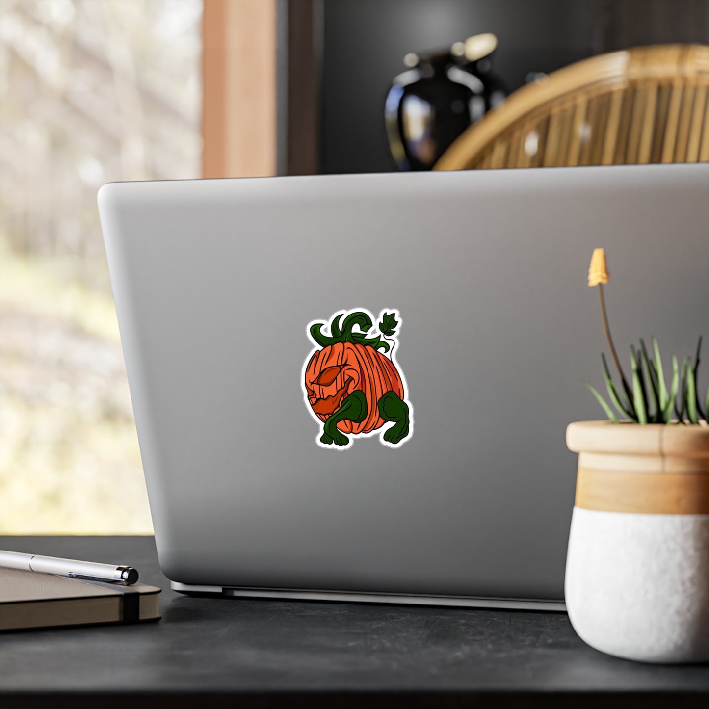 Halloween Pumpkin Hog Kiss-Cut Vinyl Decals