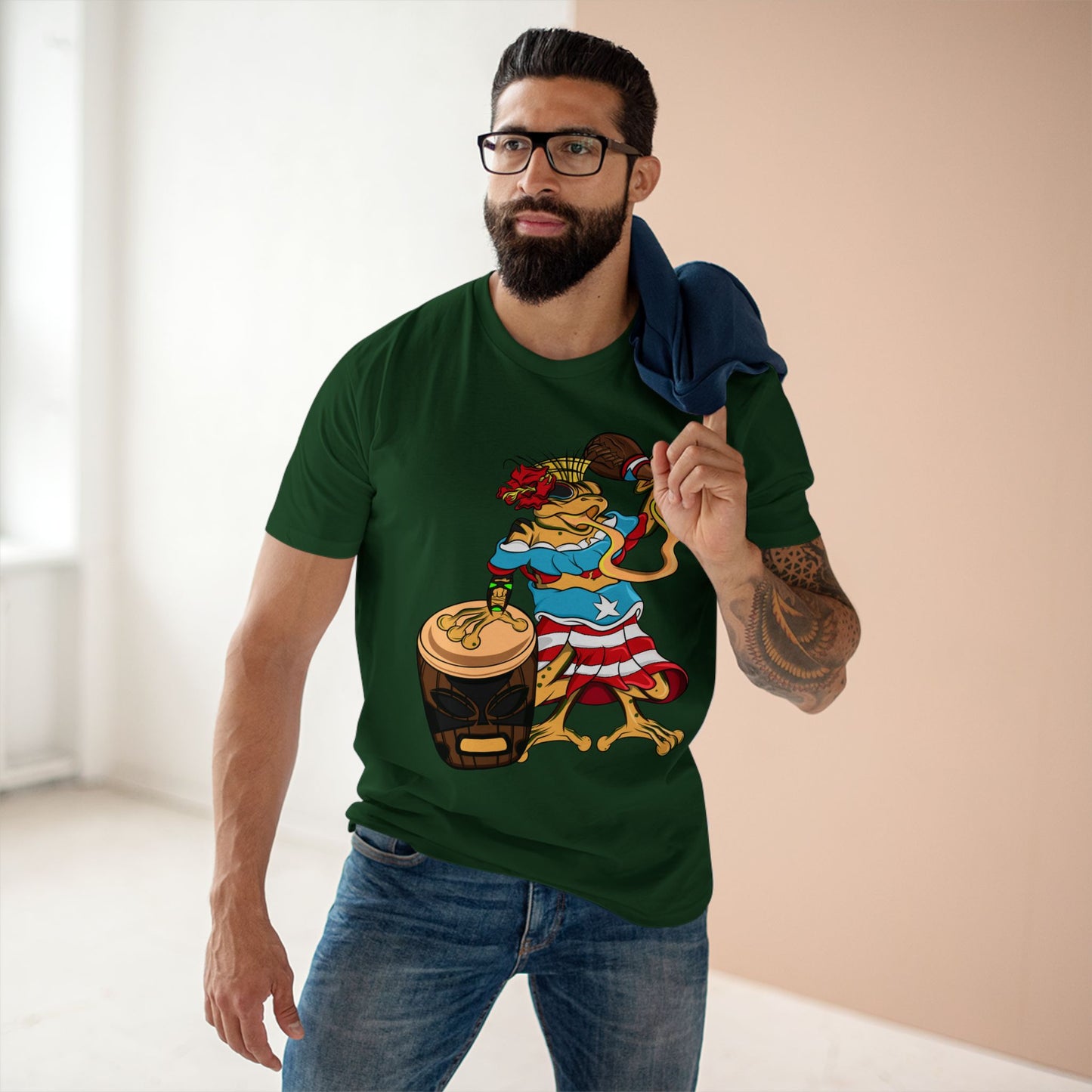 Mens Staple Tee Shirt - Puerto Rican Isabela Coqui