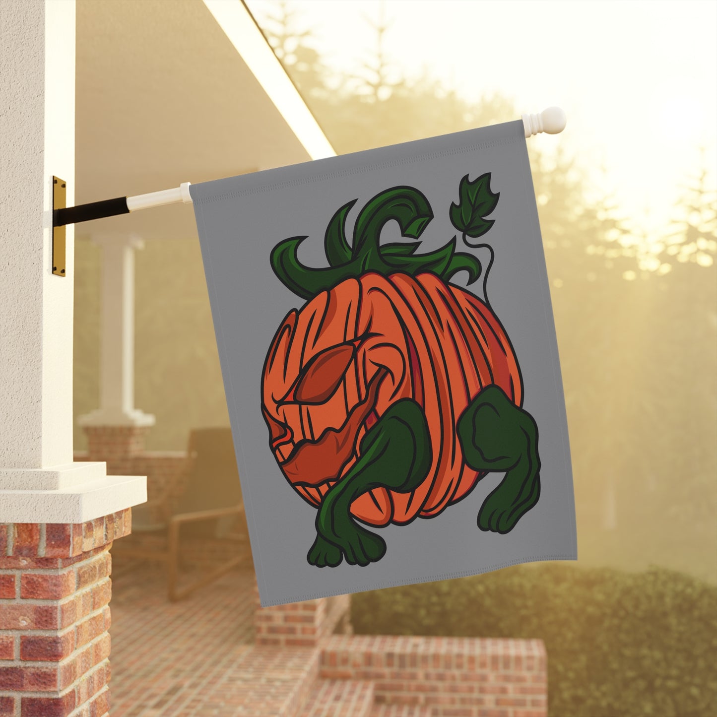 Garden Banner - Halloween Pumpkin Hog