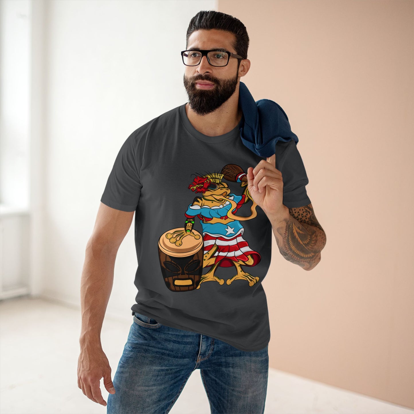 Mens Staple Tee Shirt - Puerto Rican Isabela Coqui