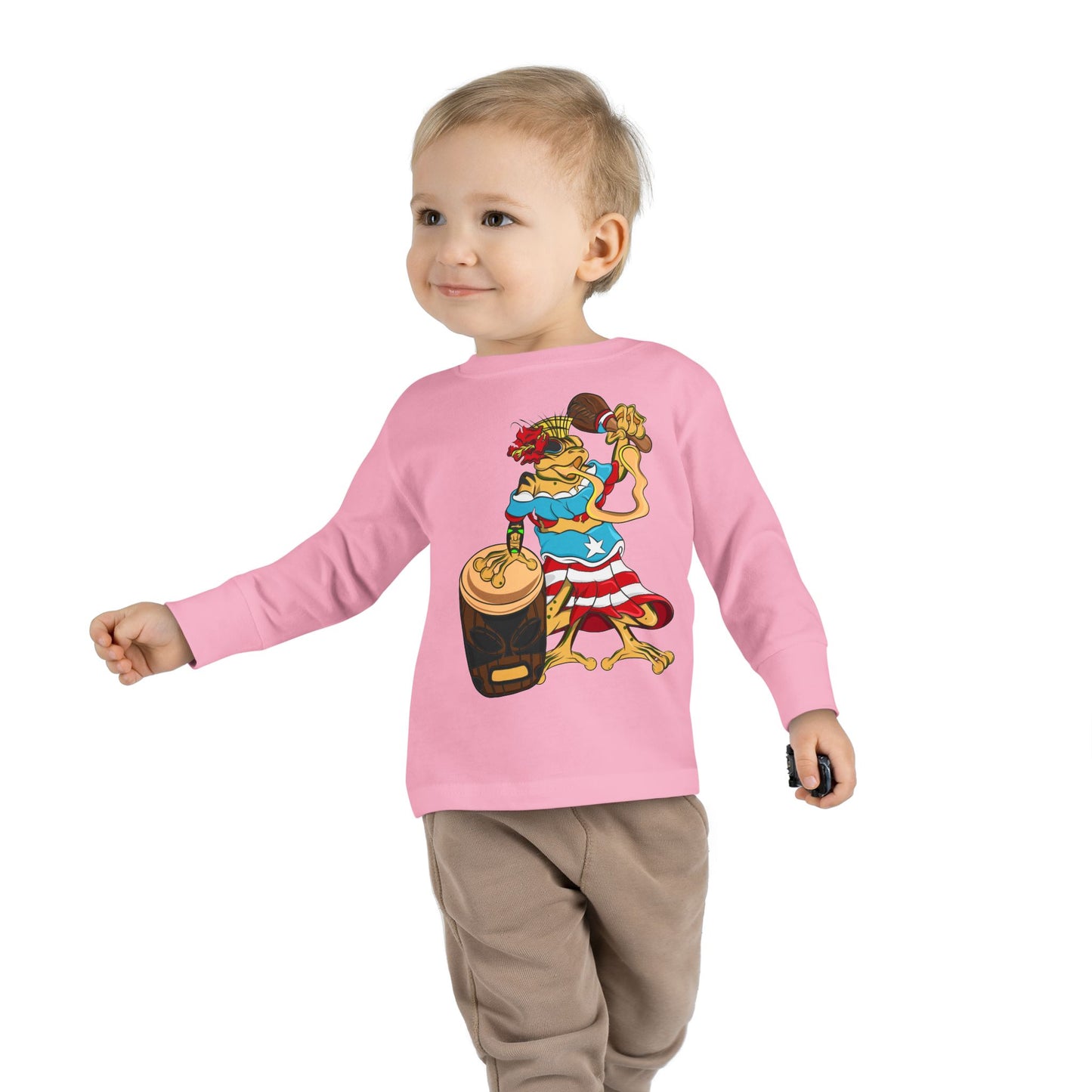 Toddler Long Sleeve Tee - Puerto Rican Isabella Coqui