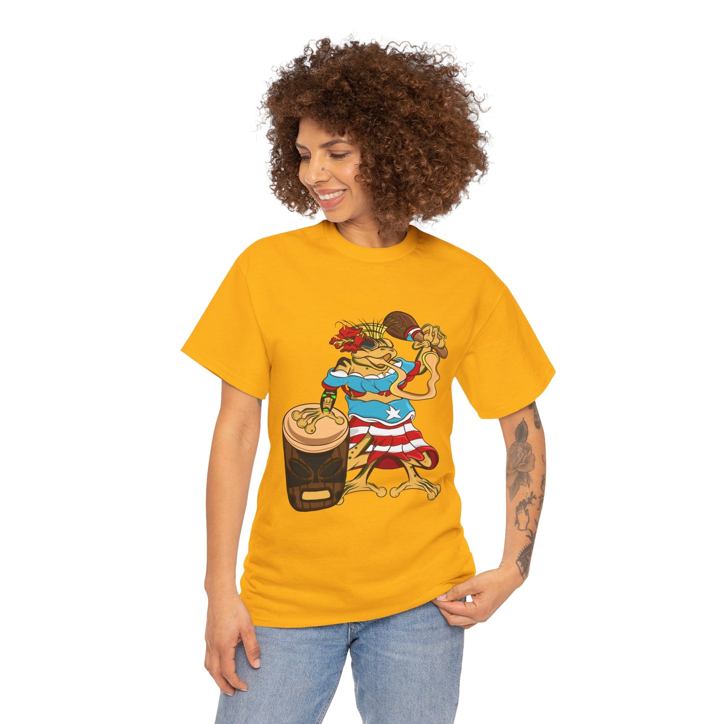 Unisex Heavy Cotton Tee - Puerto Rican Isabela Coqui