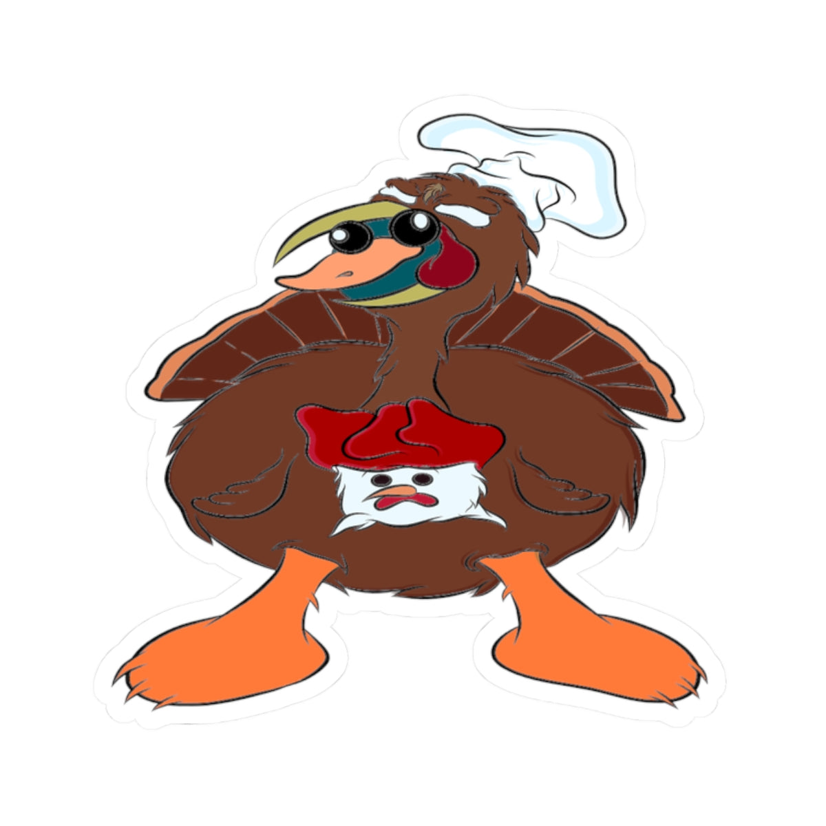 Kiss cut Sticker - Ted The TurDucKen