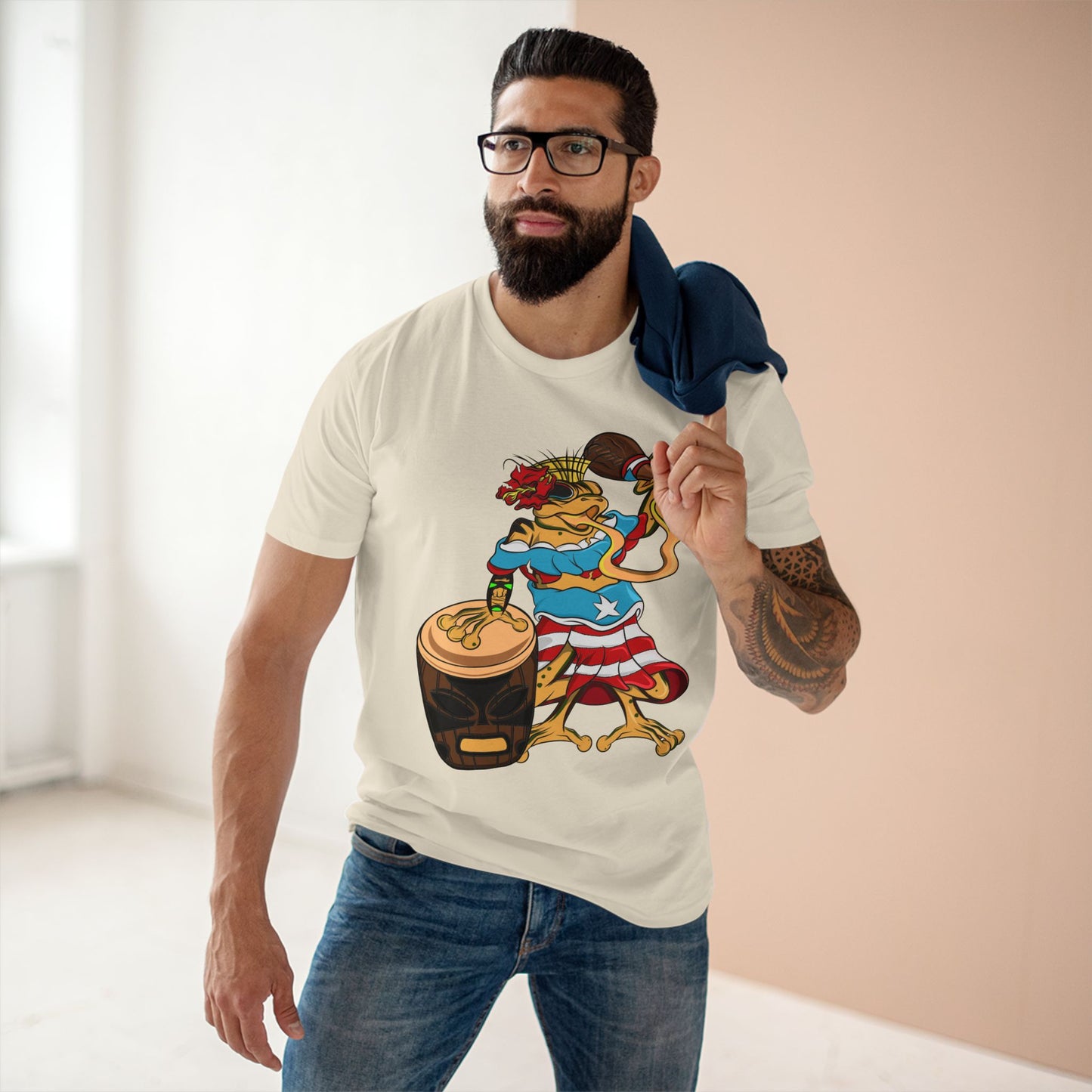 Mens Staple Tee Shirt - Puerto Rican Isabela Coqui