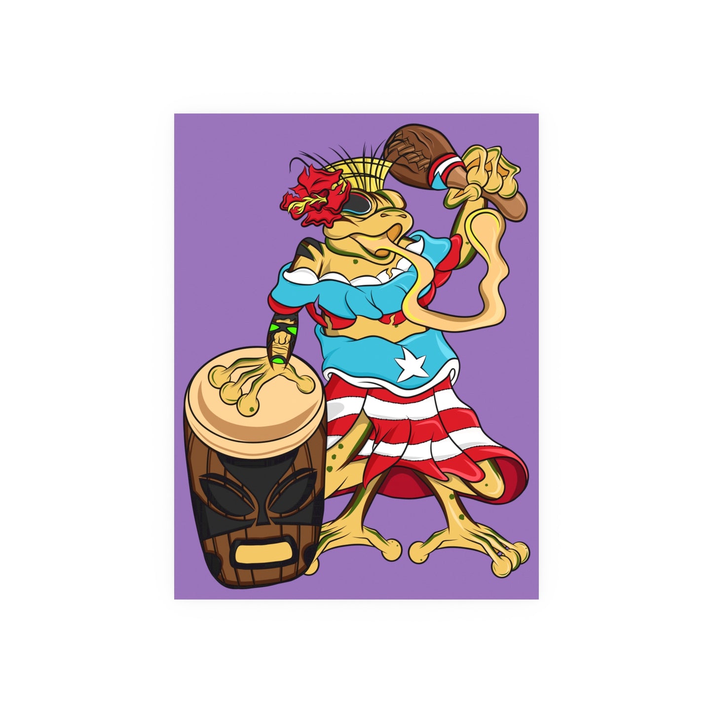 Satin or Matte Poster - Puerto Rican Isabela Coqui