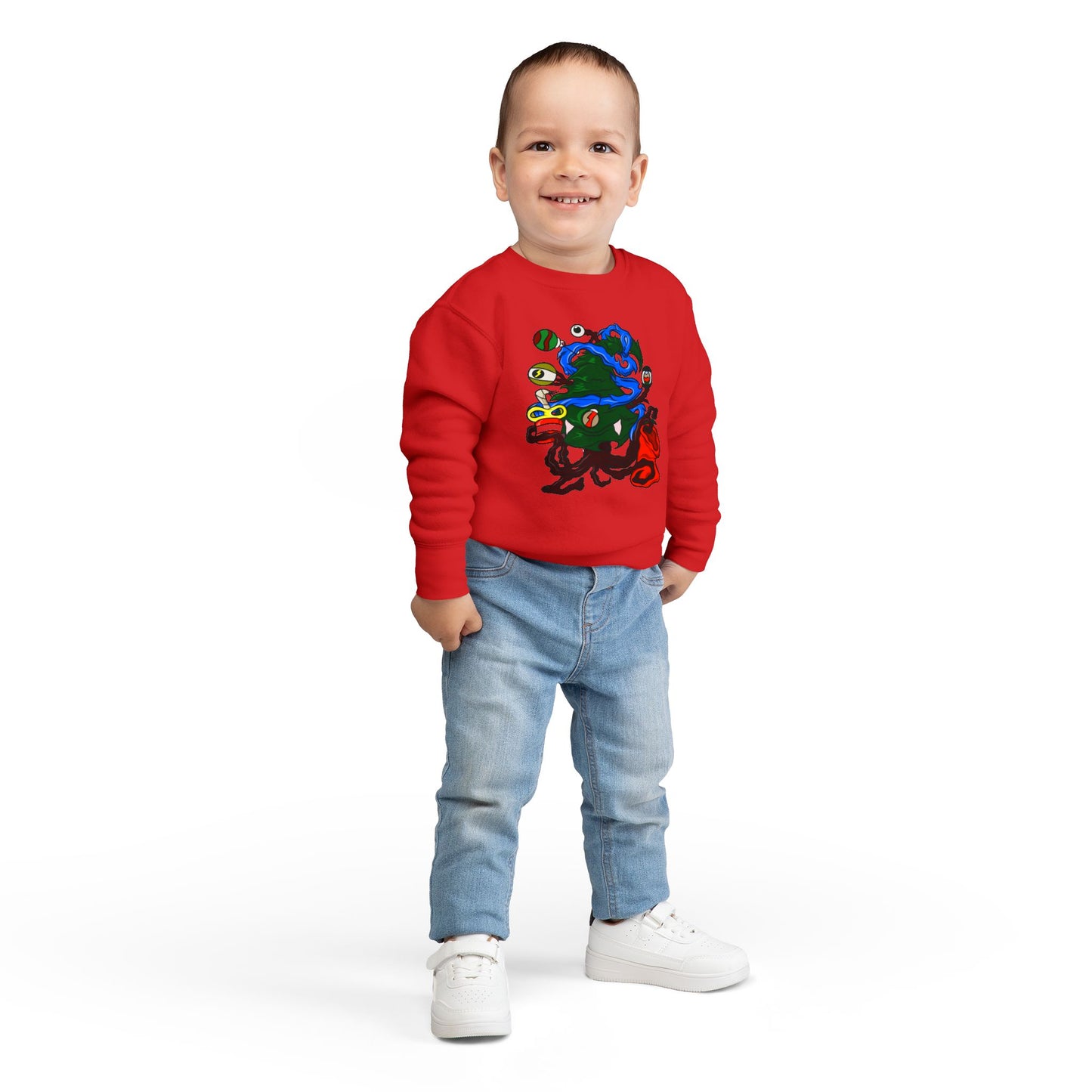 Toddler Sweatshirt - Christmas Tree Boss