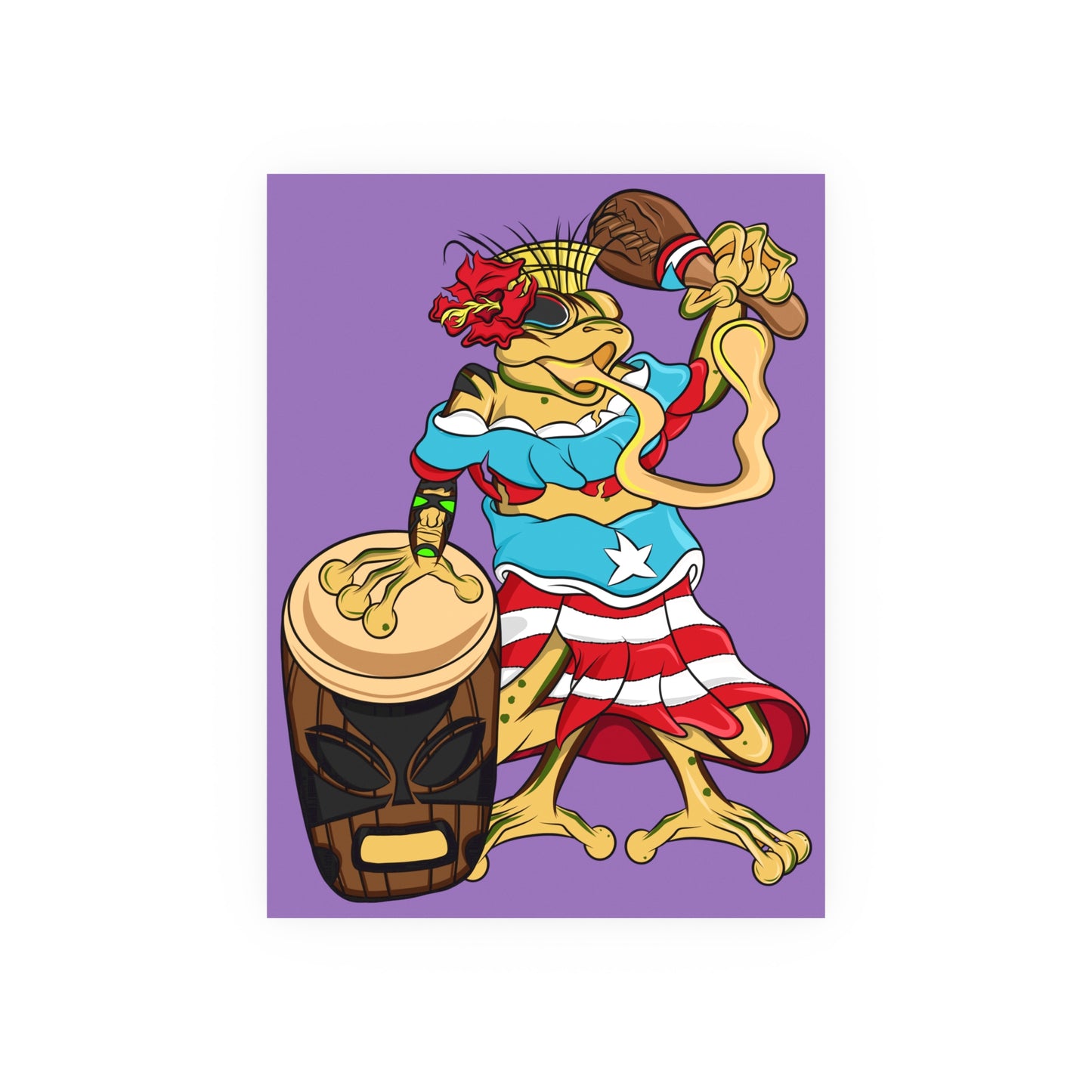 Satin or Matte Poster - Puerto Rican Isabela Coqui