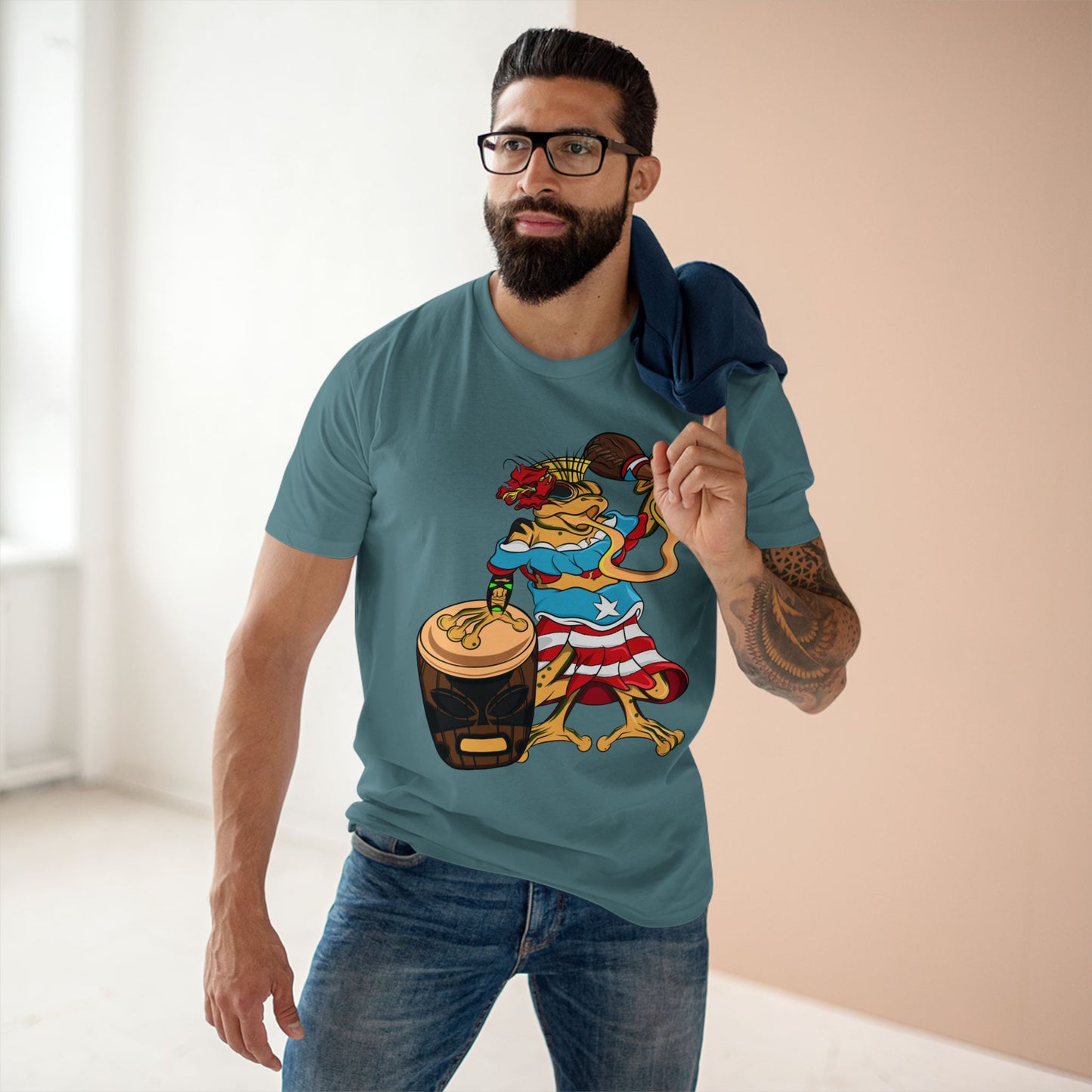 Mens Staple Tee Shirt - Puerto Rican Isabela Coqui