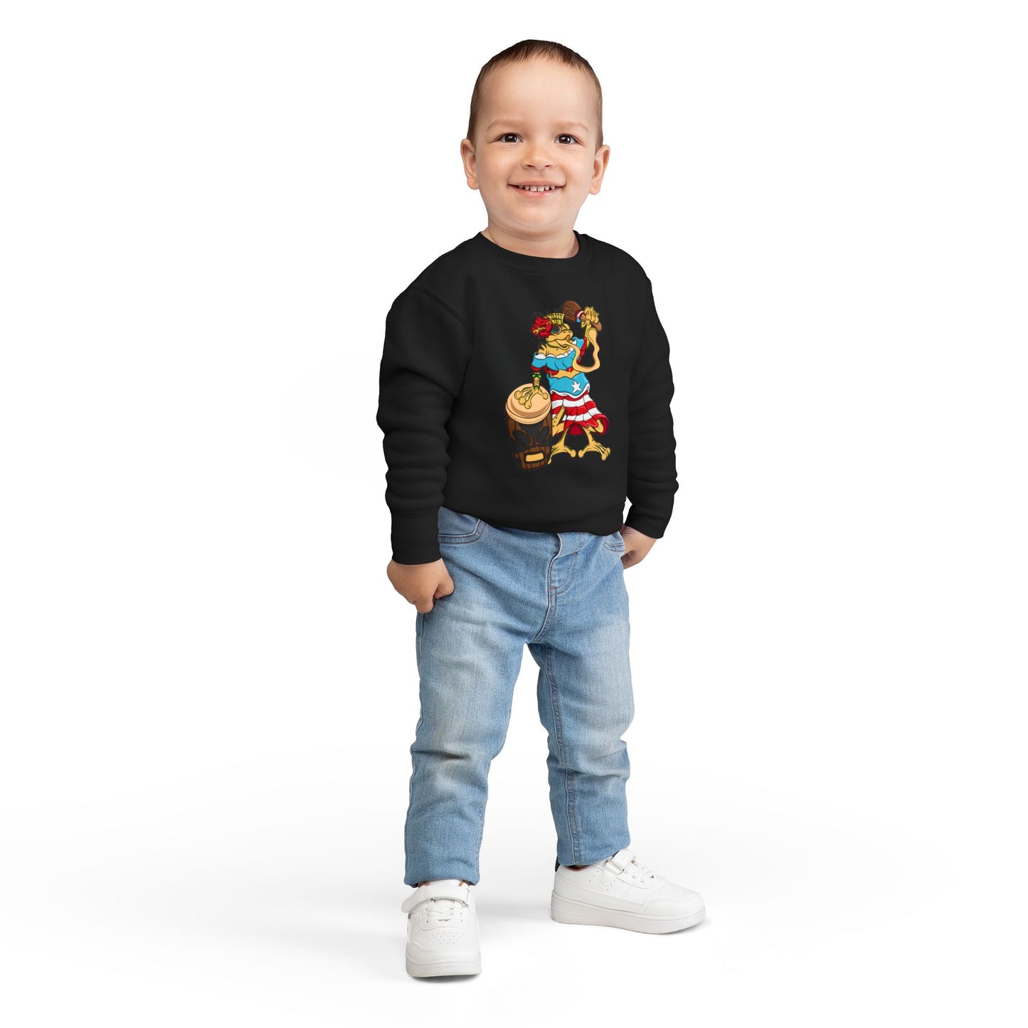 Toddler Sweatshirt - Puerto Rican Isabela Coqui Design