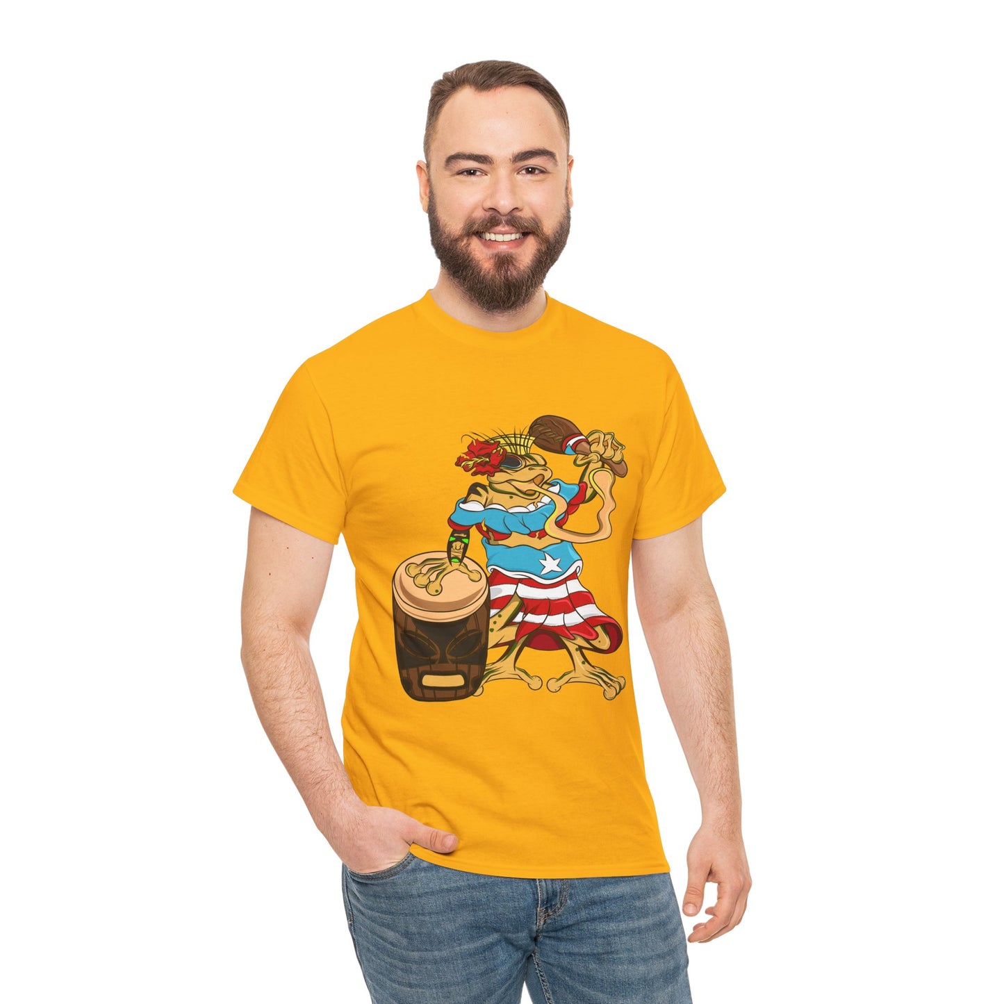Unisex Heavy Cotton Tee - Puerto Rican Isabela Coqui