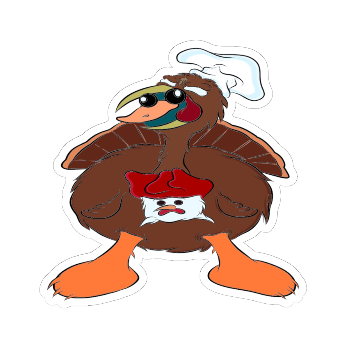 Kiss cut Sticker - Ted The TurDucKen