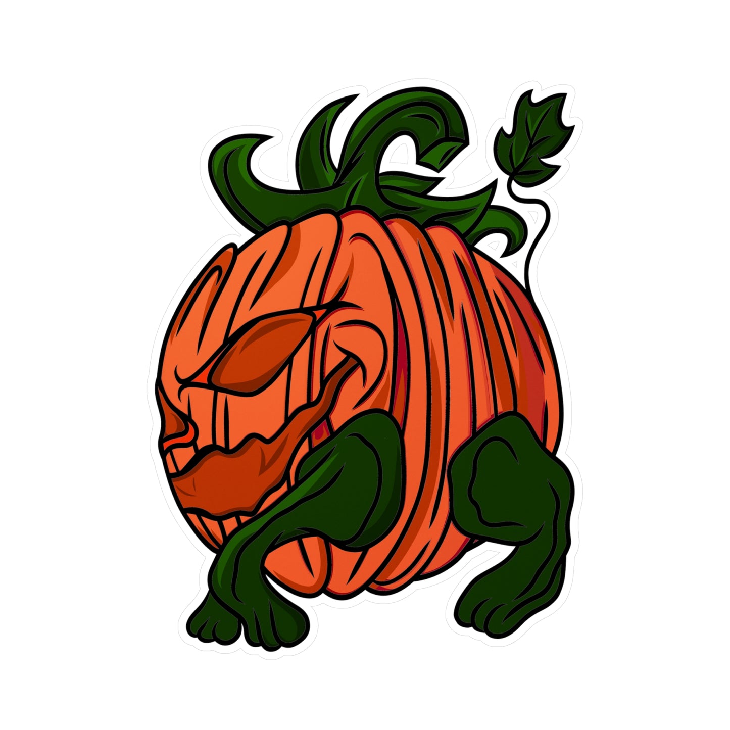 Halloween Pumpkin Hog Kiss-Cut Vinyl Decals