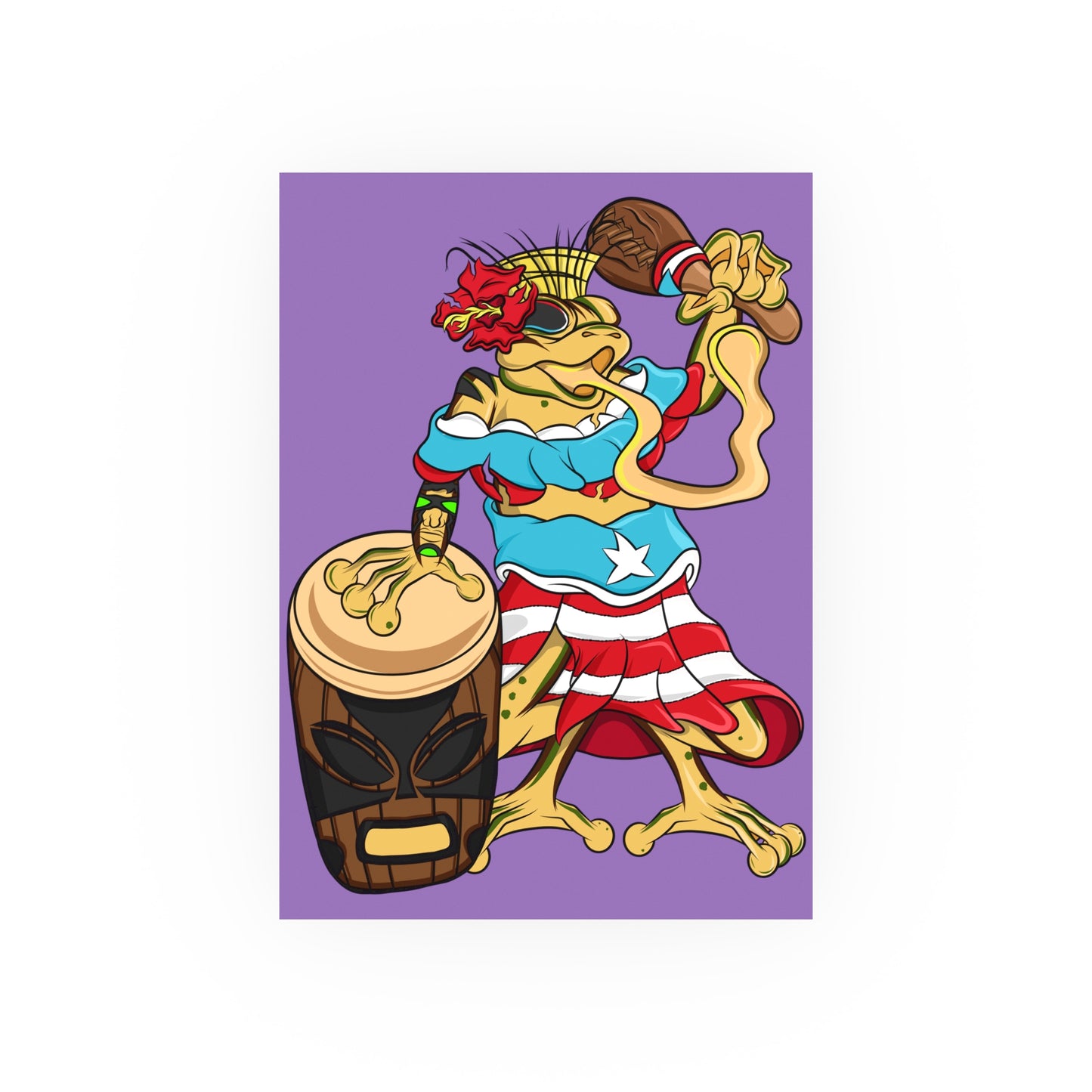 Satin or Matte Poster - Puerto Rican Isabela Coqui