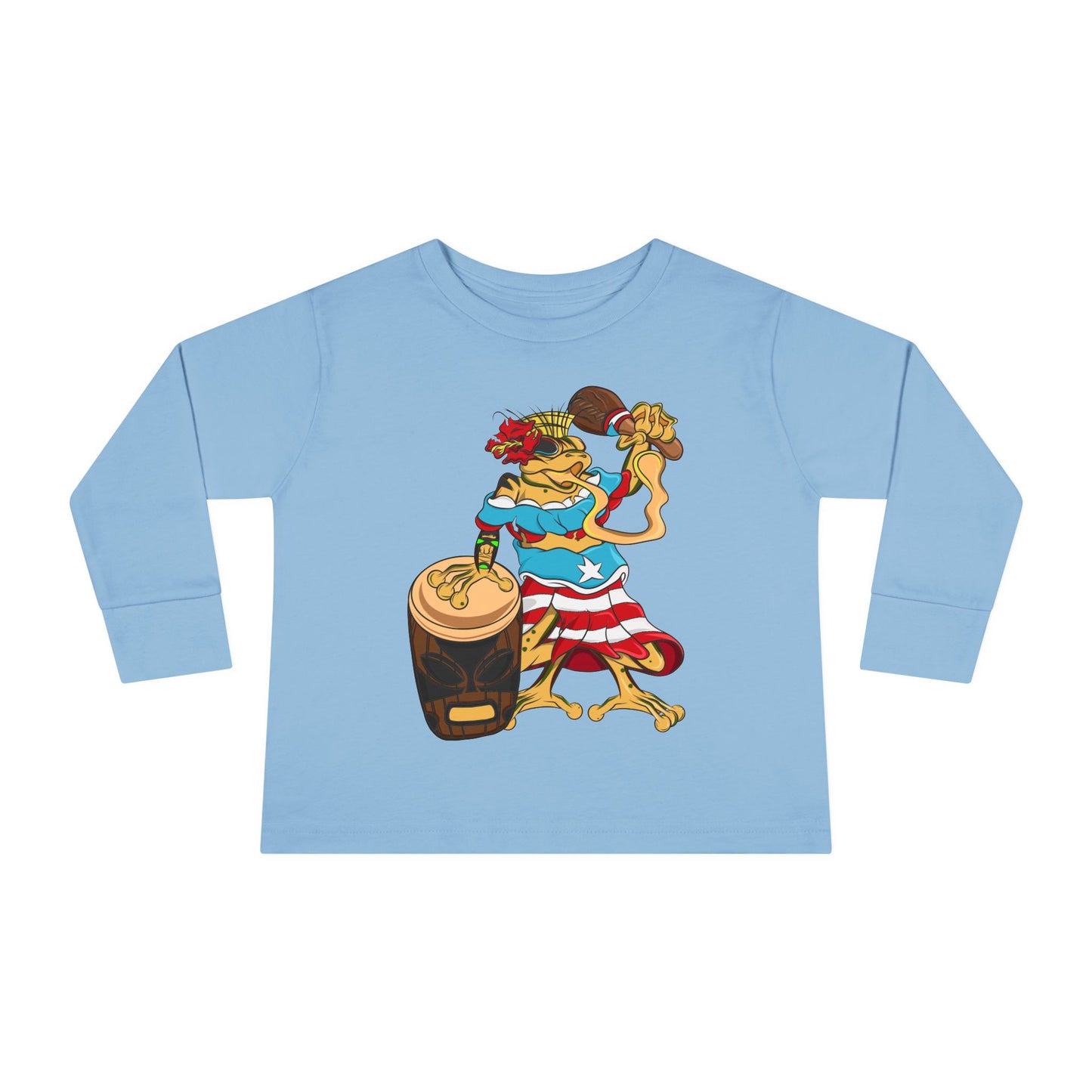 Toddler Long Sleeve Tee - Puerto Rican Isabella Coqui