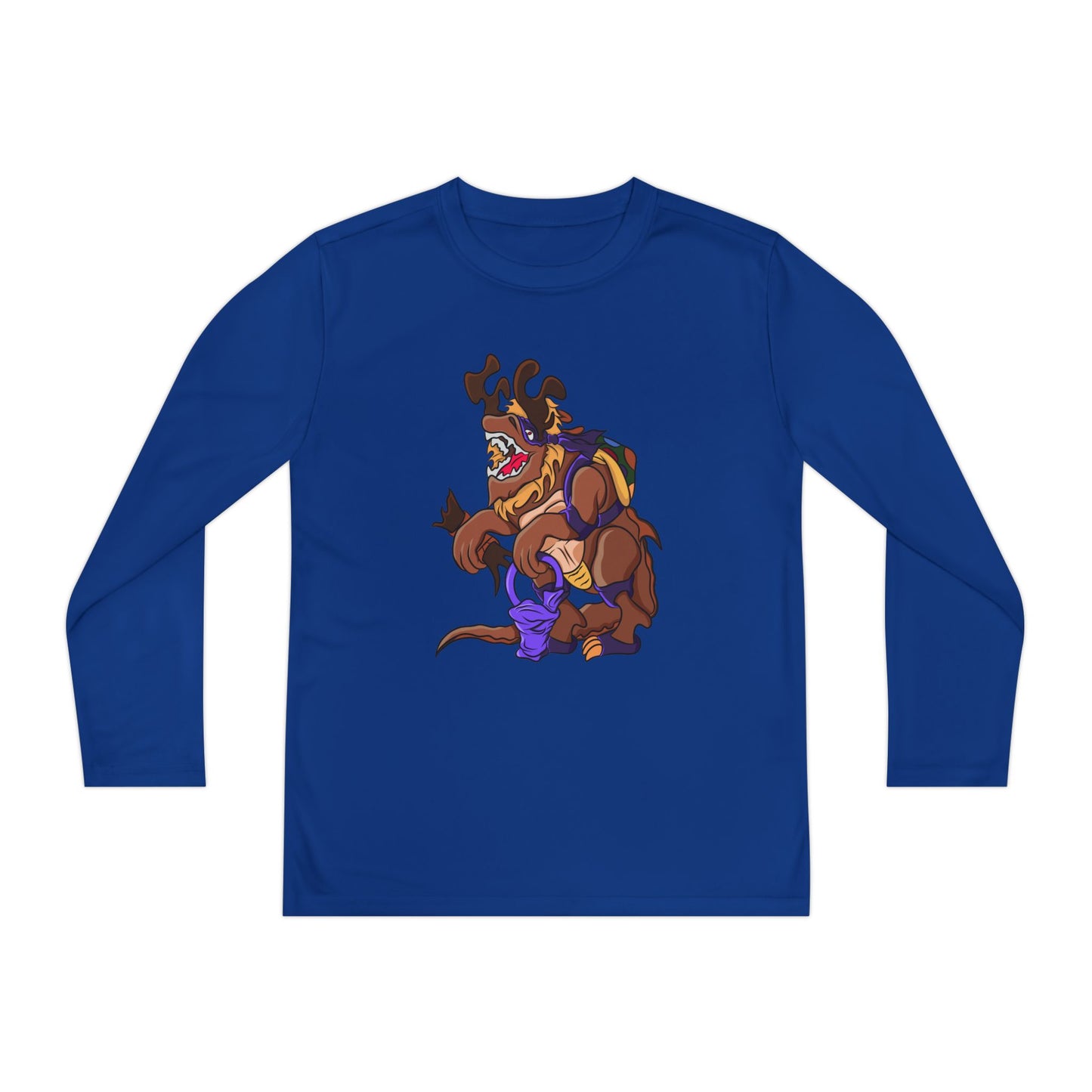 Youth Long Sleeve Tee - Trick or Tarrasque Halloween Design