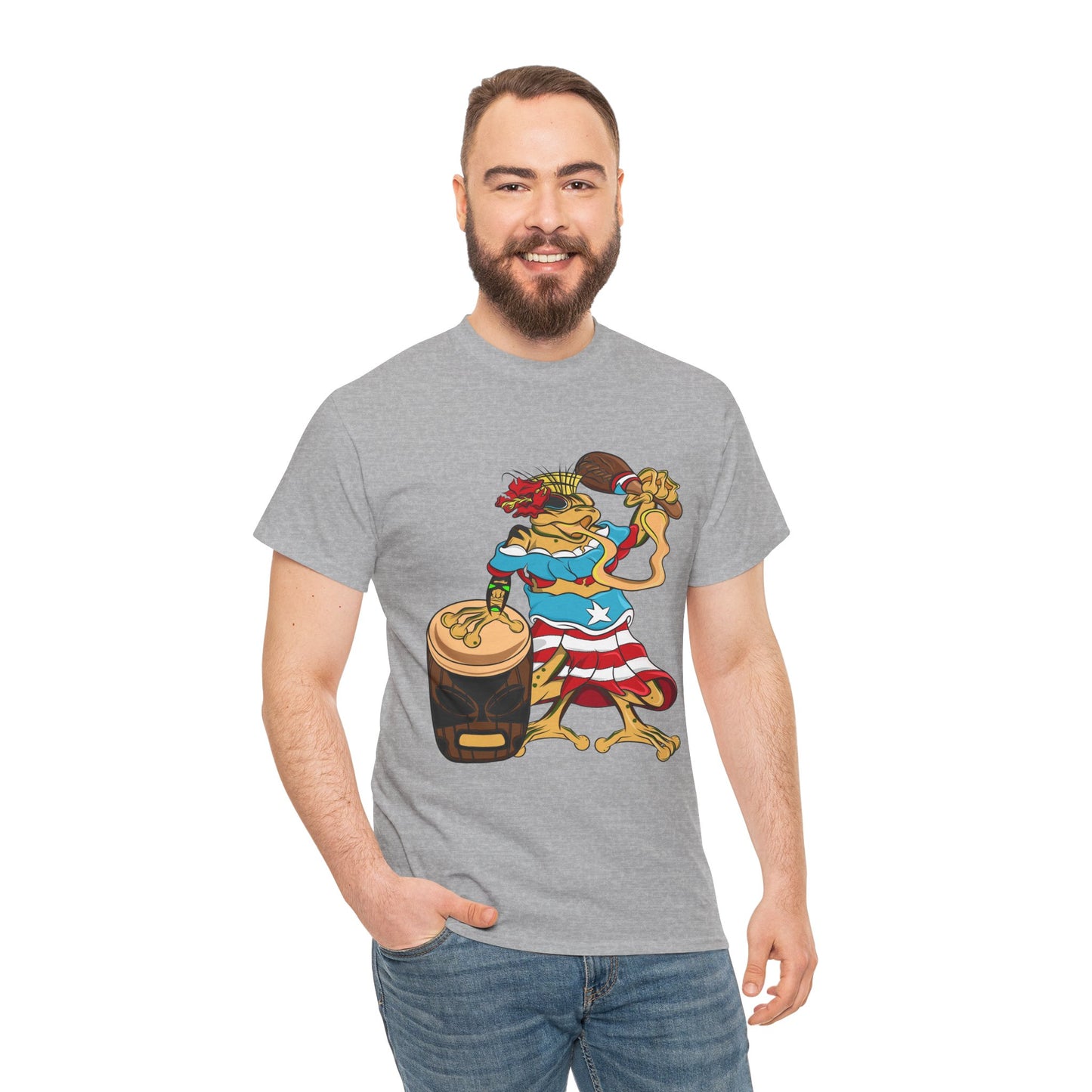 Unisex Heavy Cotton Tee - Puerto Rican Isabela Coqui
