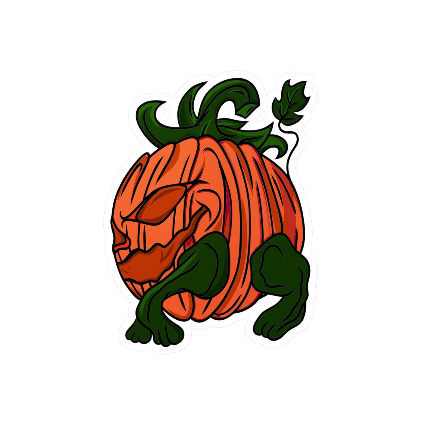 Halloween Pumpkin Hog Kiss-Cut Vinyl Decals