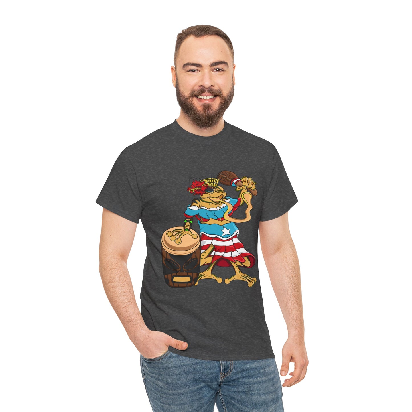 Unisex Heavy Cotton Tee - Puerto Rican Isabela Coqui