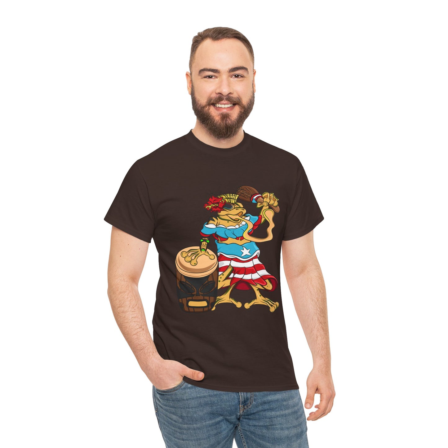 Unisex Heavy Cotton Tee - Puerto Rican Isabela Coqui