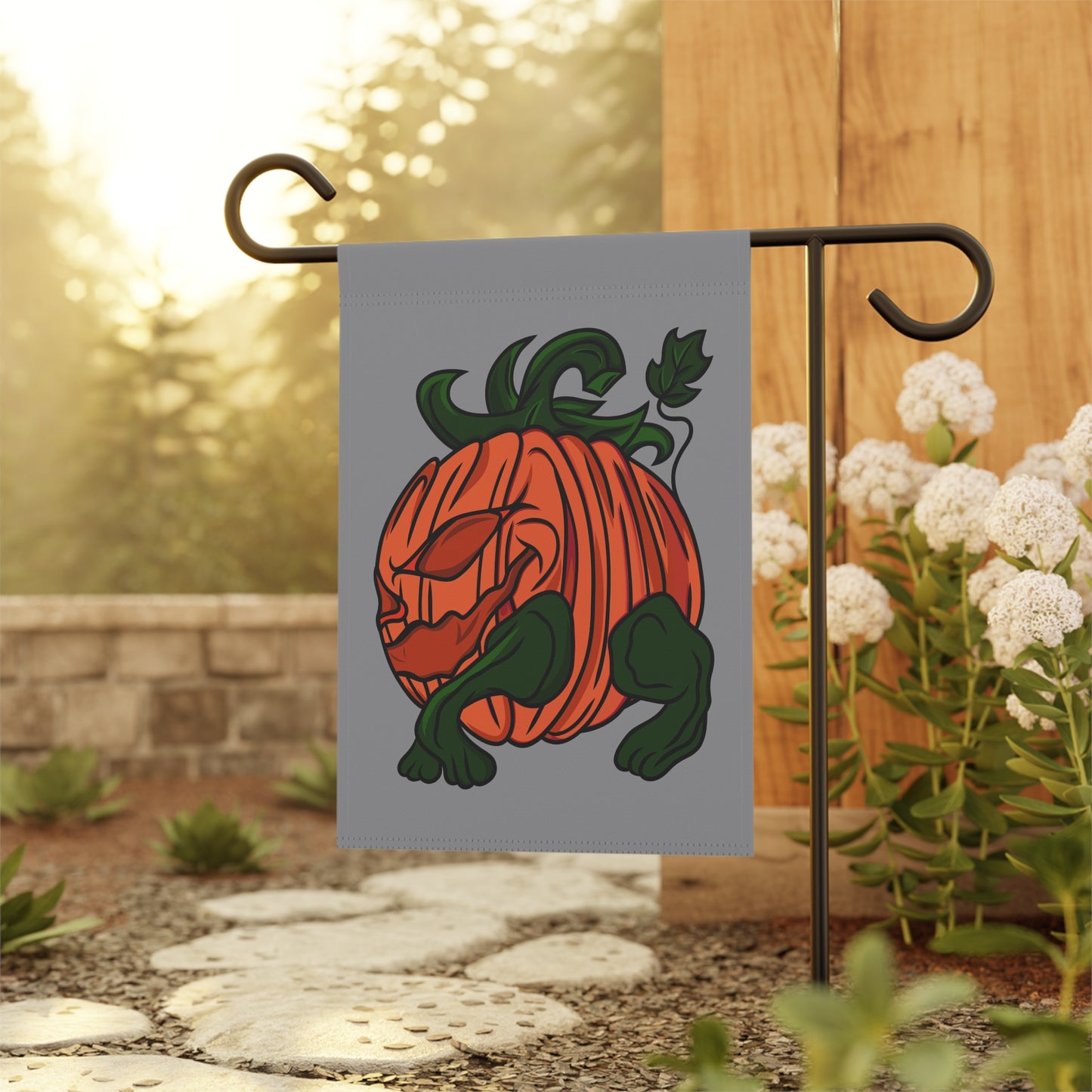 Garden Banner - Halloween Pumpkin Hog