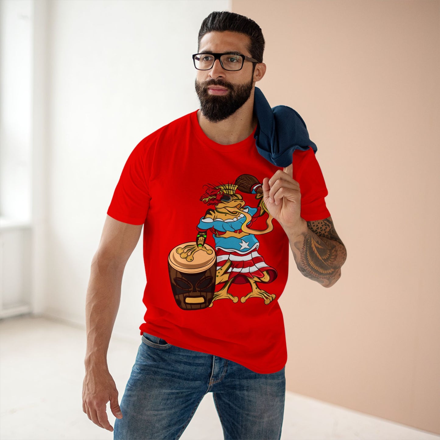 Mens Staple Tee Shirt - Puerto Rican Isabela Coqui