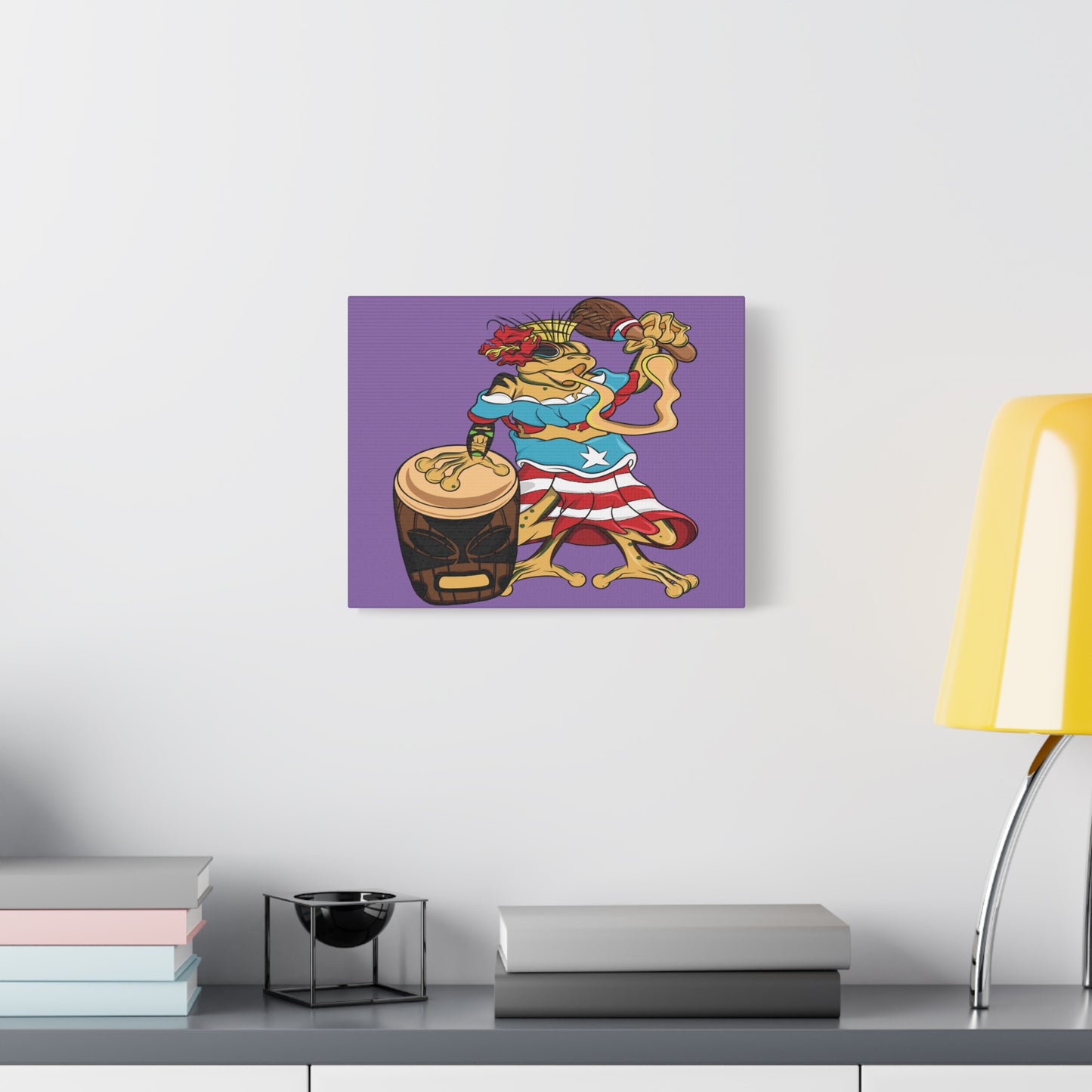 Purple Canvas Print - Puerto Rican Isabela Coqui