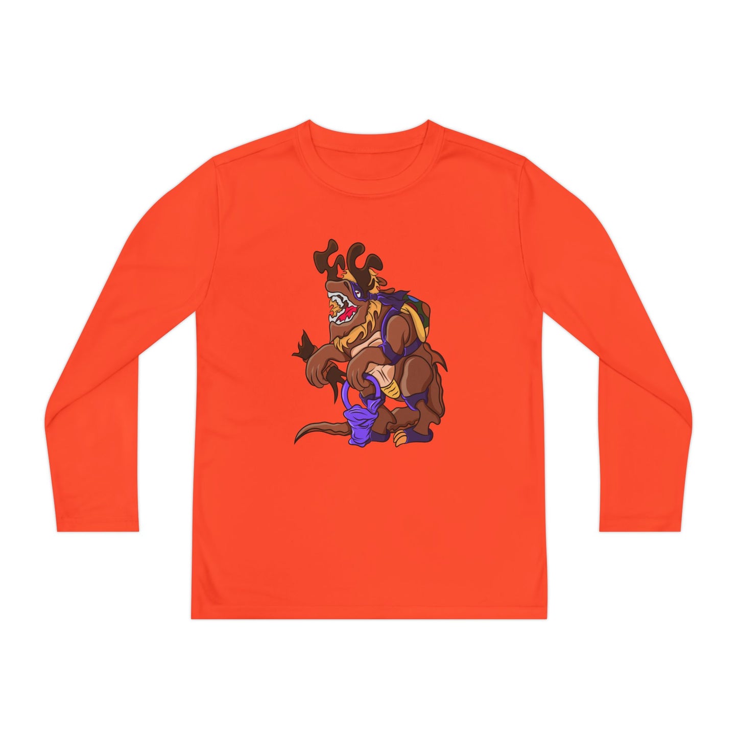 Youth Long Sleeve Tee - Trick or Tarrasque Halloween Design