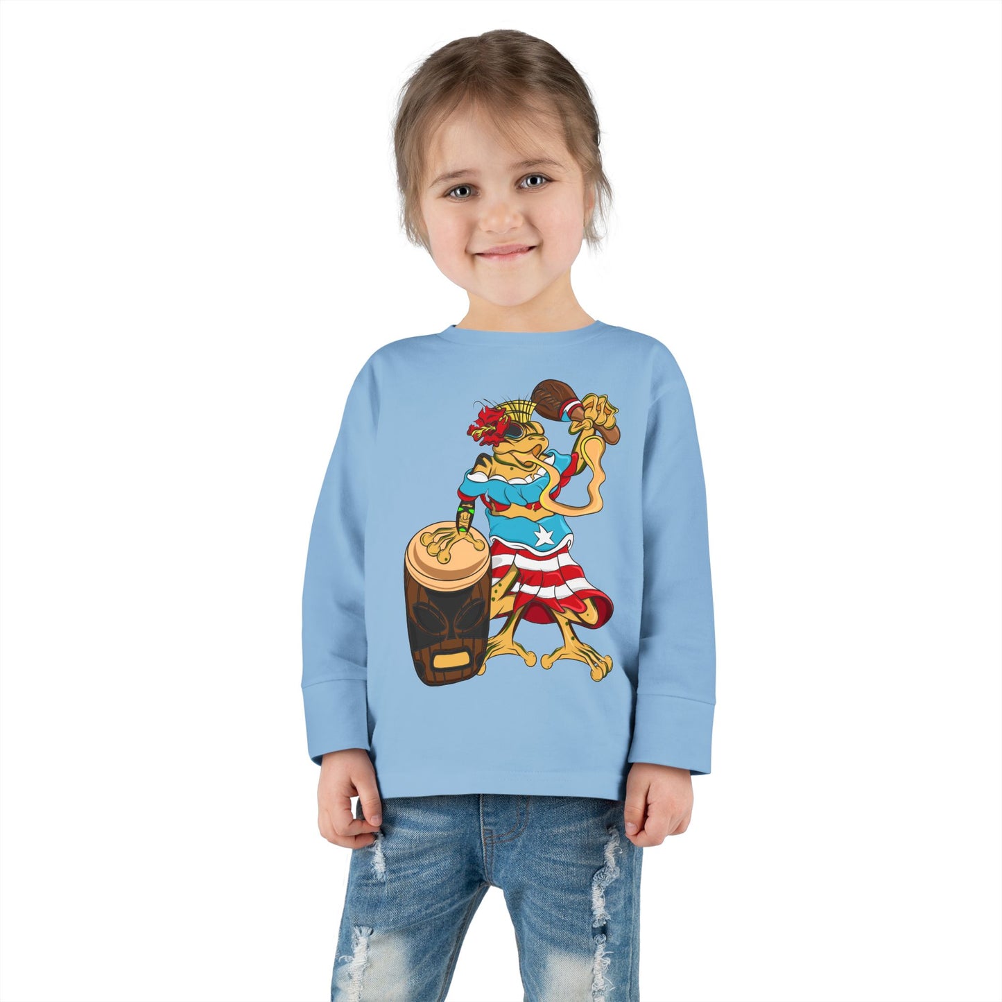 Toddler Long Sleeve Tee - Puerto Rican Isabella Coqui