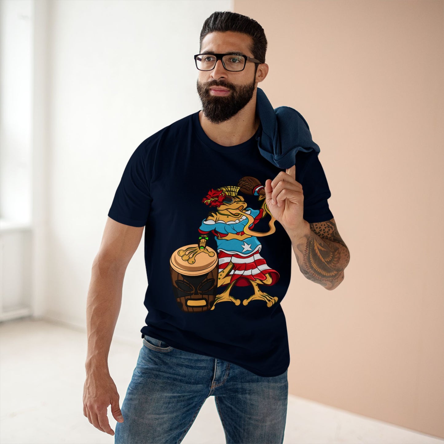 Mens Staple Tee Shirt - Puerto Rican Isabela Coqui