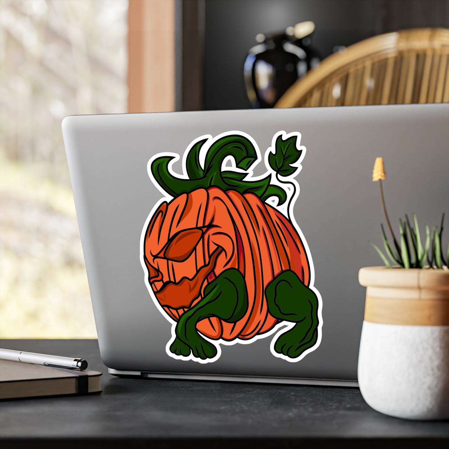 Halloween Pumpkin Hog Kiss-Cut Vinyl Decals