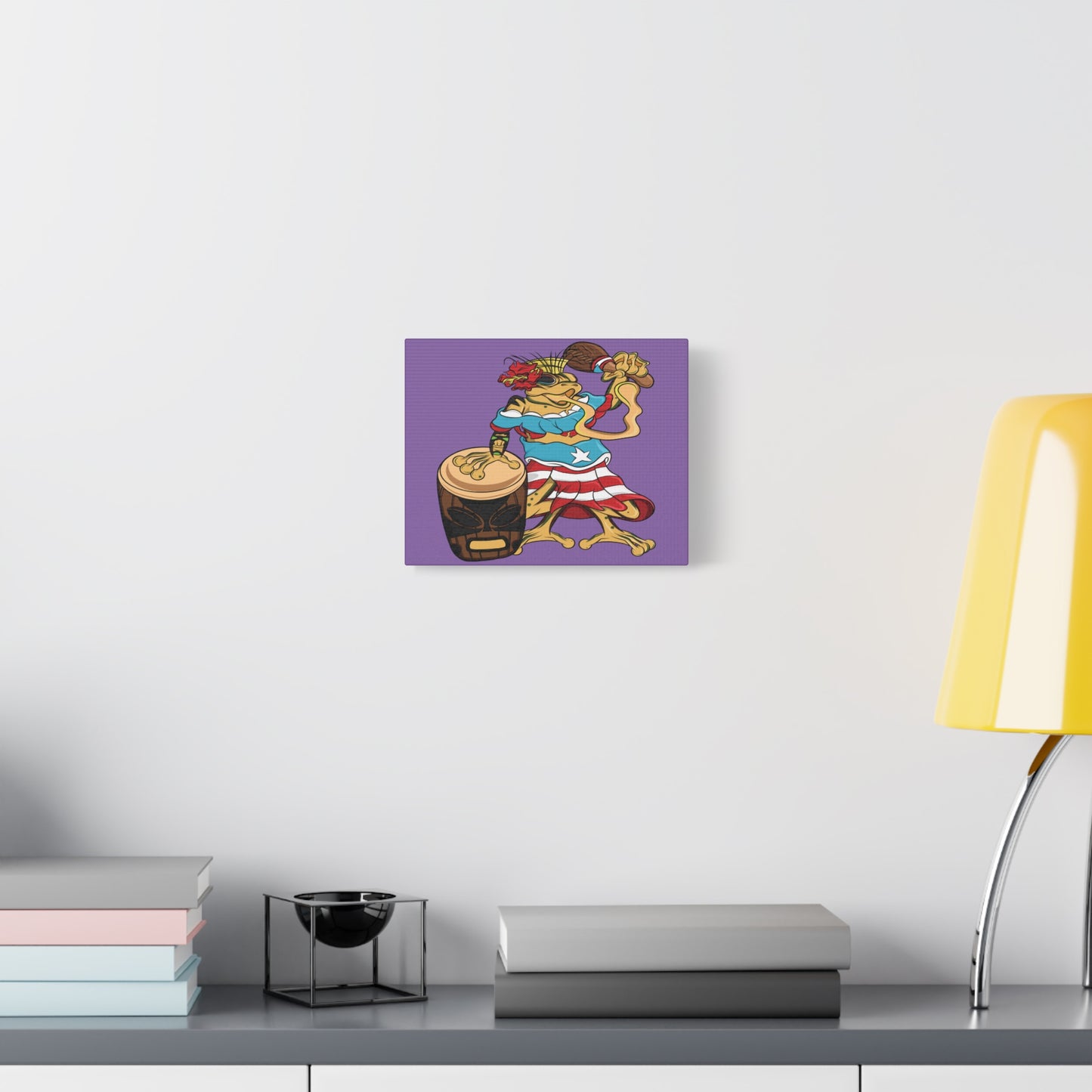 Purple Canvas Print - Puerto Rican Isabela Coqui