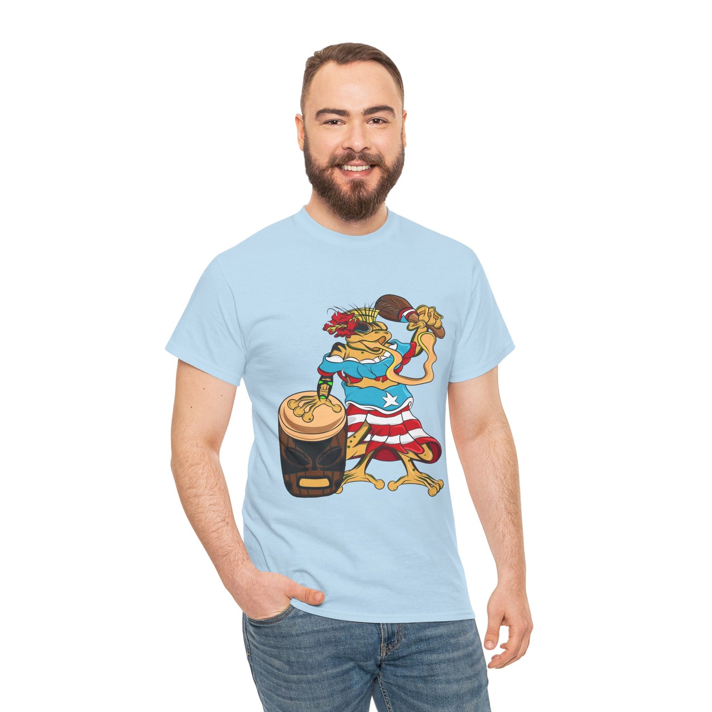 Unisex Heavy Cotton Tee - Puerto Rican Isabela Coqui