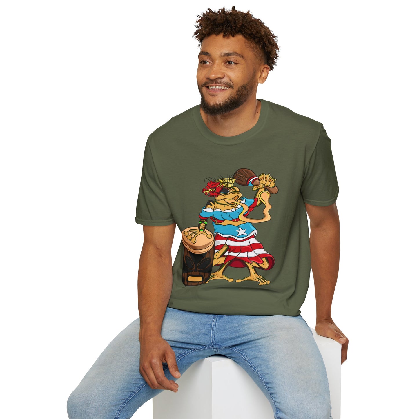 Unisex Graphic Tee Shirt - Puerto Rican Isabela Coqui
