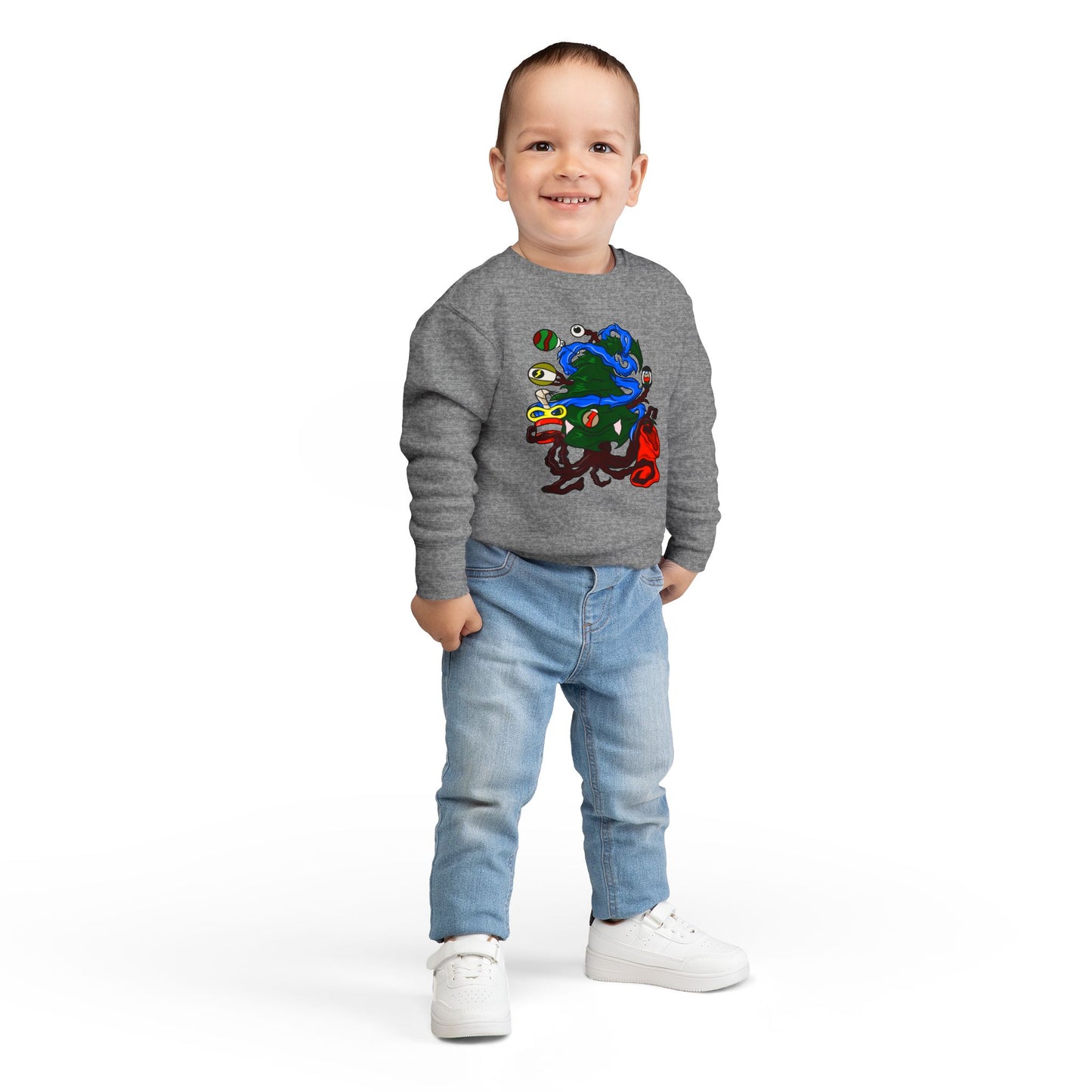 Toddler Sweatshirt - Christmas Tree Boss