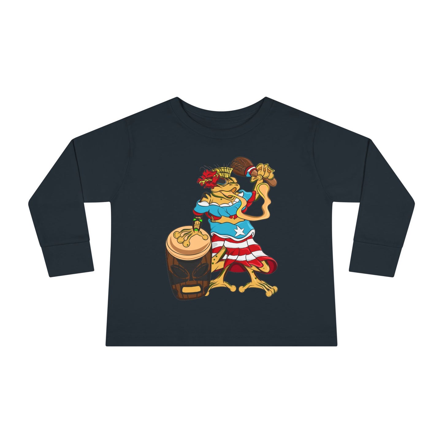 Toddler Long Sleeve Tee - Puerto Rican Isabella Coqui